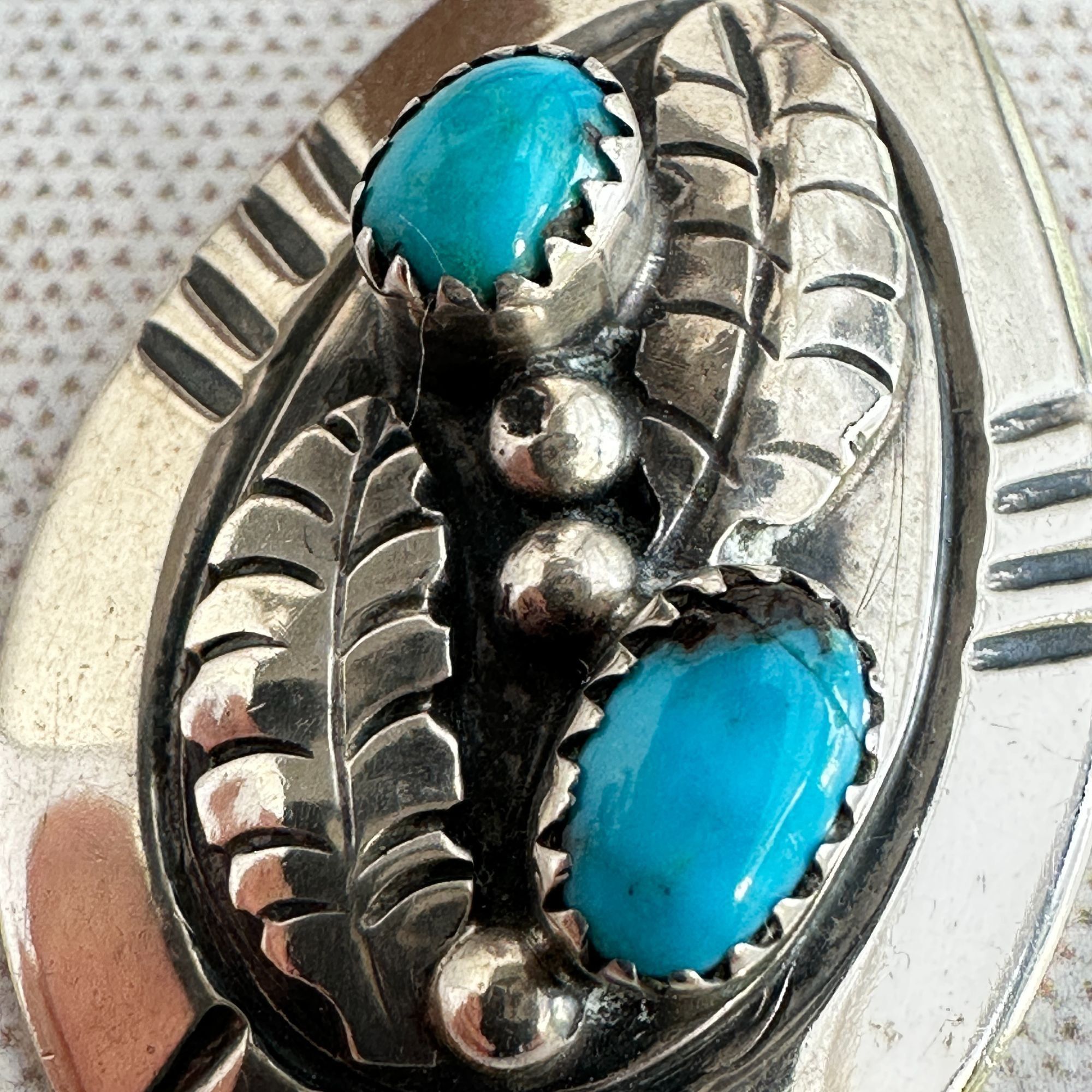 Other 1970s Native American Navajo Turquoise Pendant Necklace, Ste Size ONE SIZE - 3 Thumbnail