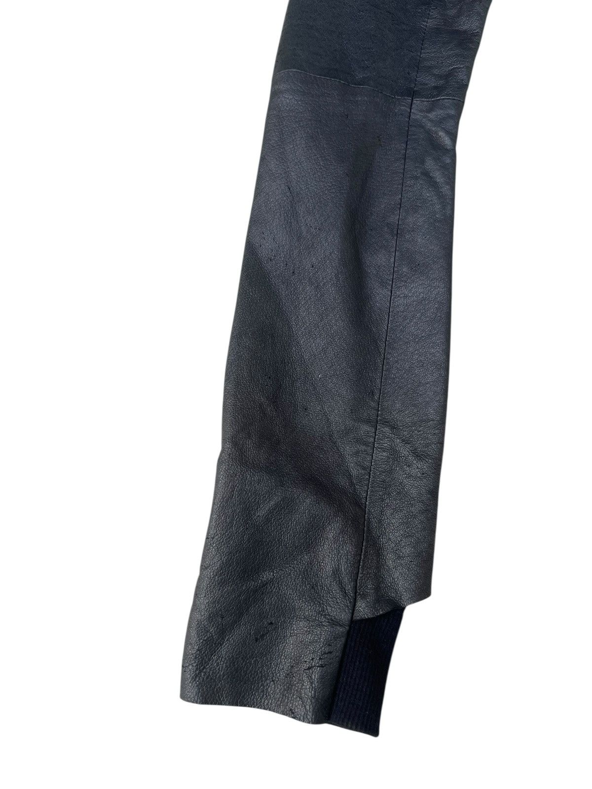 Ekam EKAM Distressed Pigskin Leather Asymmetrical Jacket Size US S / EU 44-46 / 1 - 9 Thumbnail