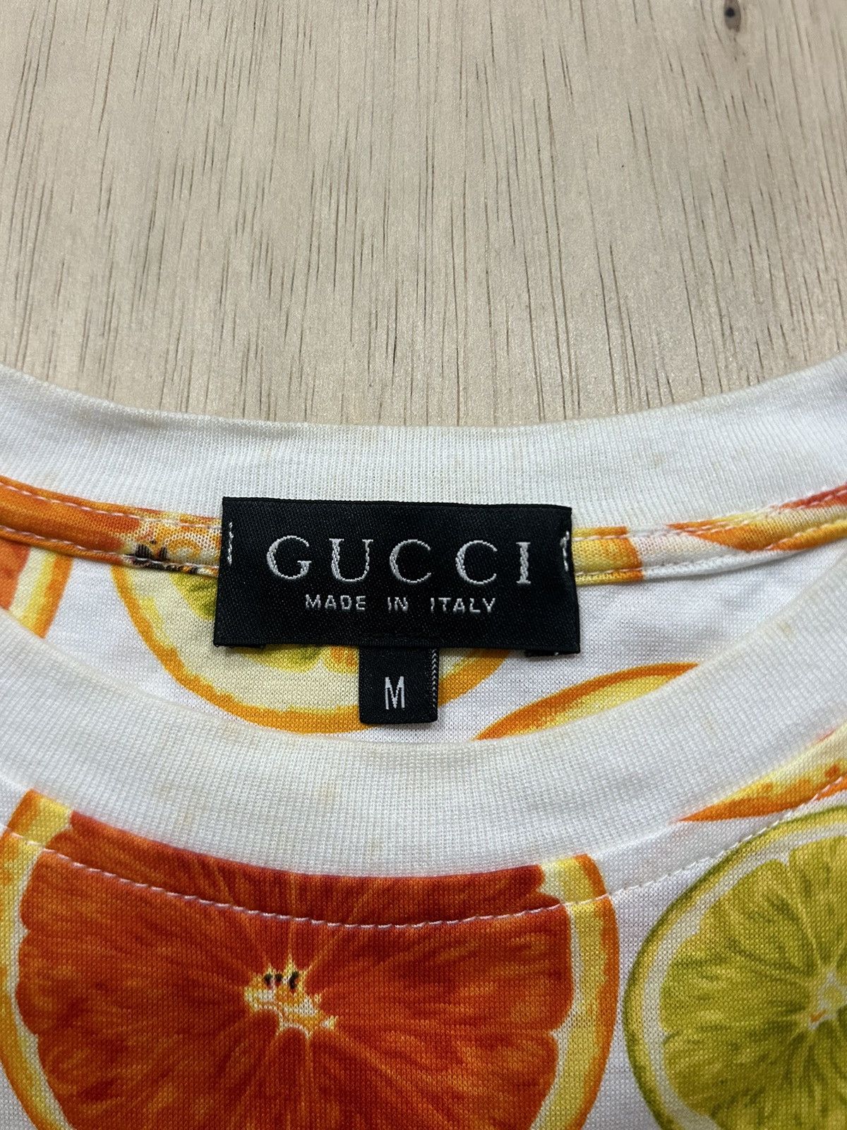 Gucci Vintage 1990s Zamasport For Gucci Fruit Print Tee Size US M / EU 48-50 / 2 - 4 Thumbnail