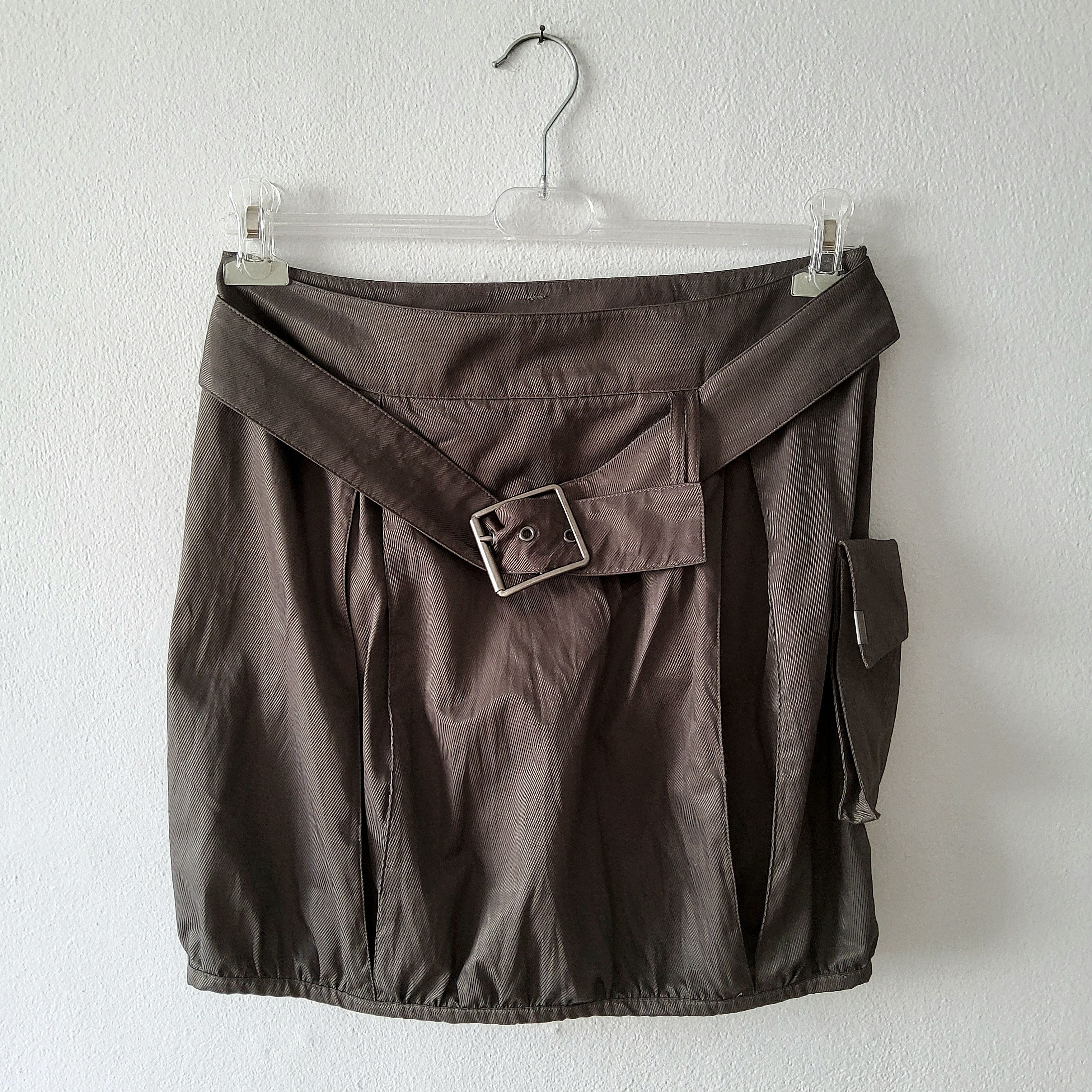 Cop Copine Cop Copine vintage y2k tech cargo buckle mini skirt Size 28" / US 6 / IT 42 - 2 Thumbnail