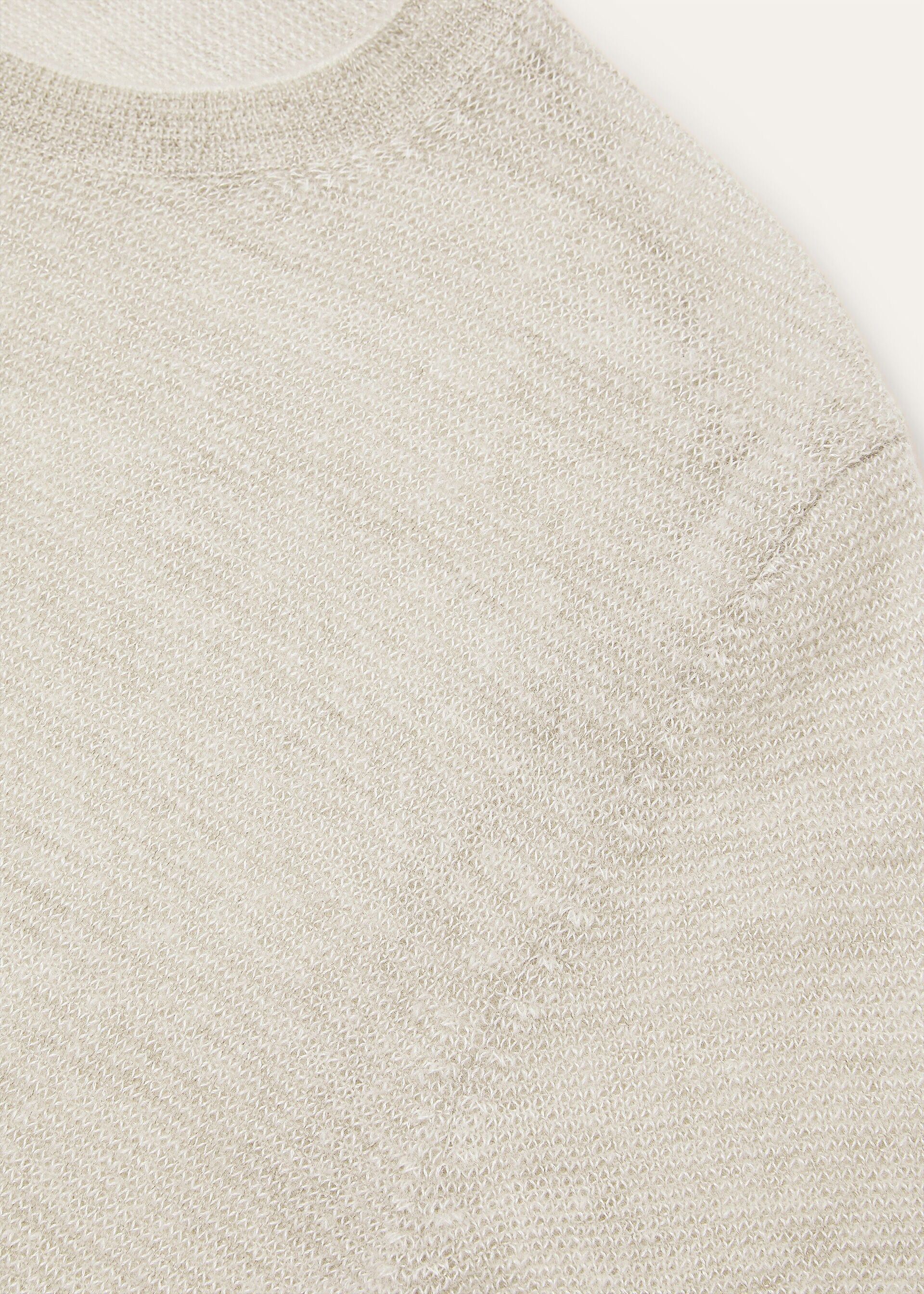 Loro Piana os11x0426 FAQ4528 Walnut Crewneck Sweater Creamy Sky/White Size S / US 4 / IT 40 - 7 Thumbnail