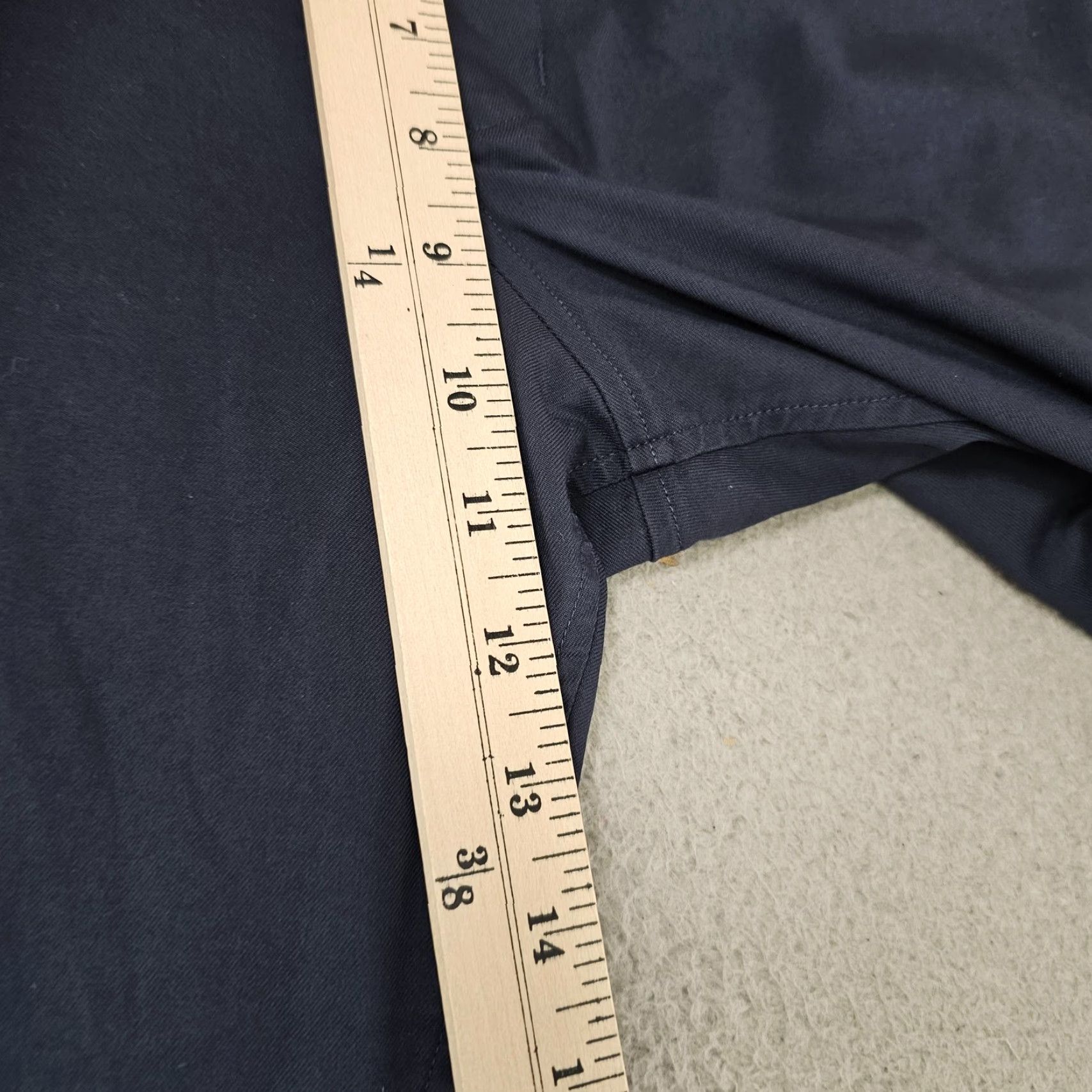 Vintage Kit and Ace Pants Jogger Chino Navy Blue 36 Mens Tapered Zip Pocket Cuffed Pockets Casual Jeans Style Size US 36 / EU 52 - 5 Thumbnail