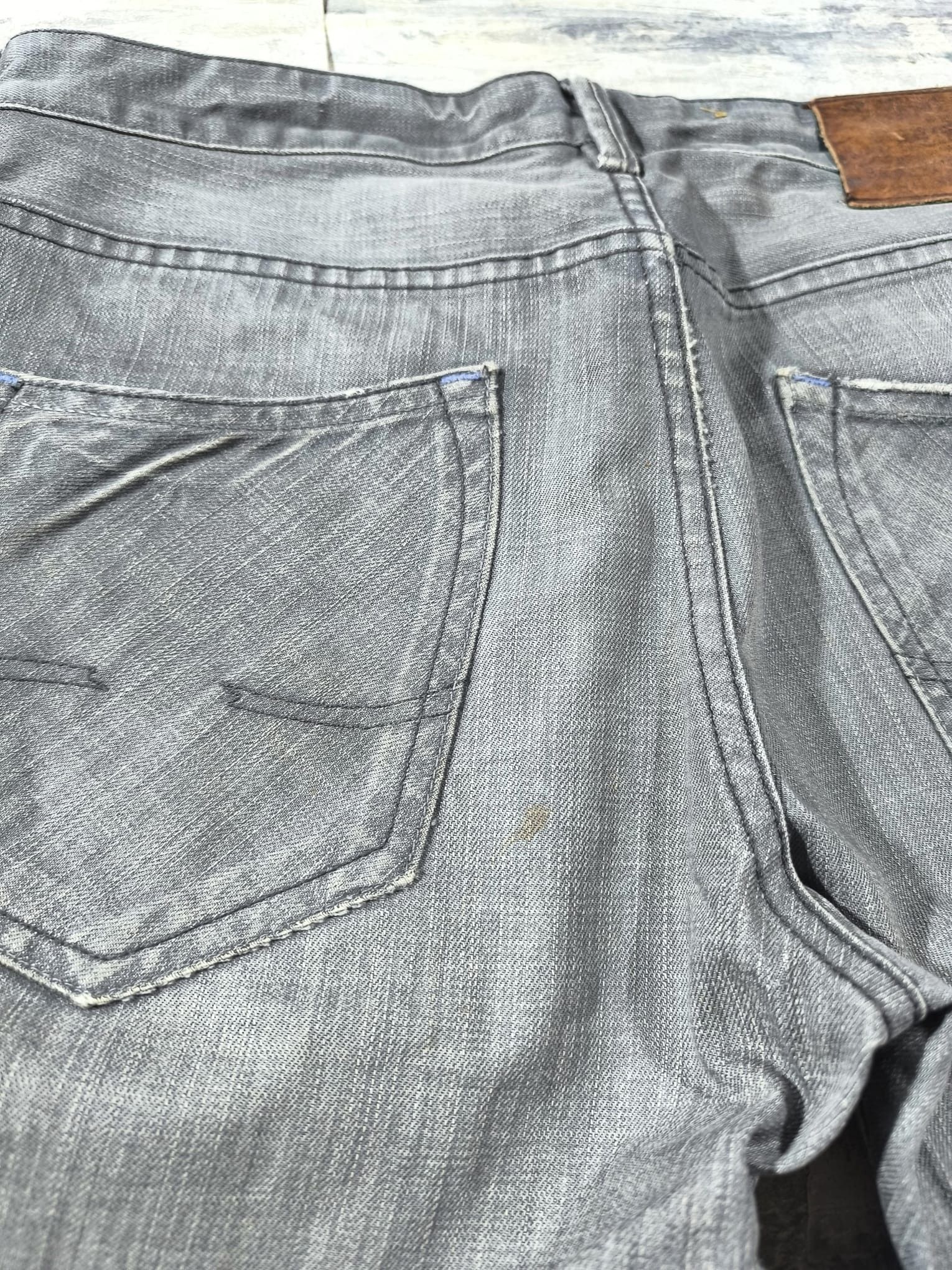 Other HEDI SLIMANE WAXED CLAWMARKS LIGHT GREY DISTRESSED JEANS Size US 34 / EU 50 - 16 Thumbnail