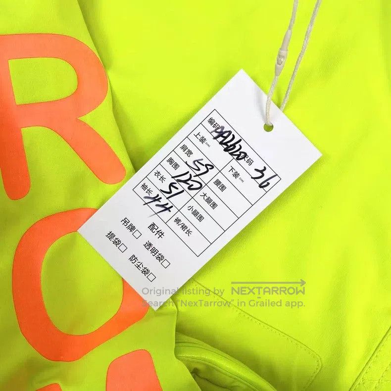 Other Fendi Polyester Fluorescent Yellow Back Letter Logo Windbr Size 4XL / US 24-26 - 6 Thumbnail