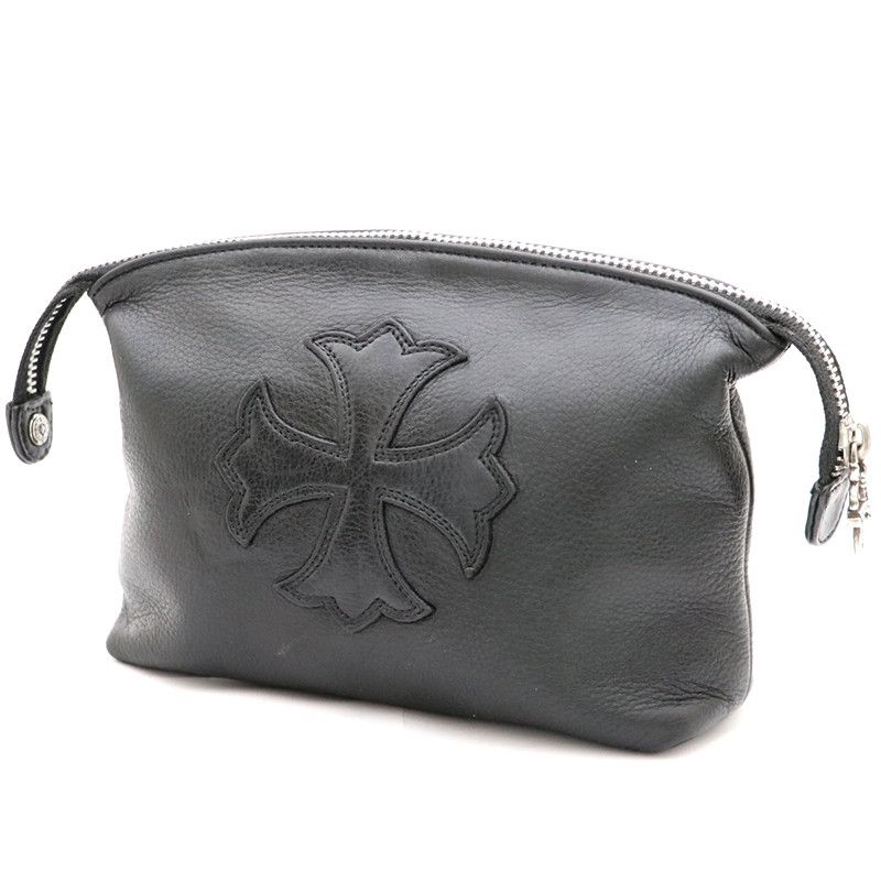image of Chrome Hearts Insanity Cosmetic Bag in Black, Men's