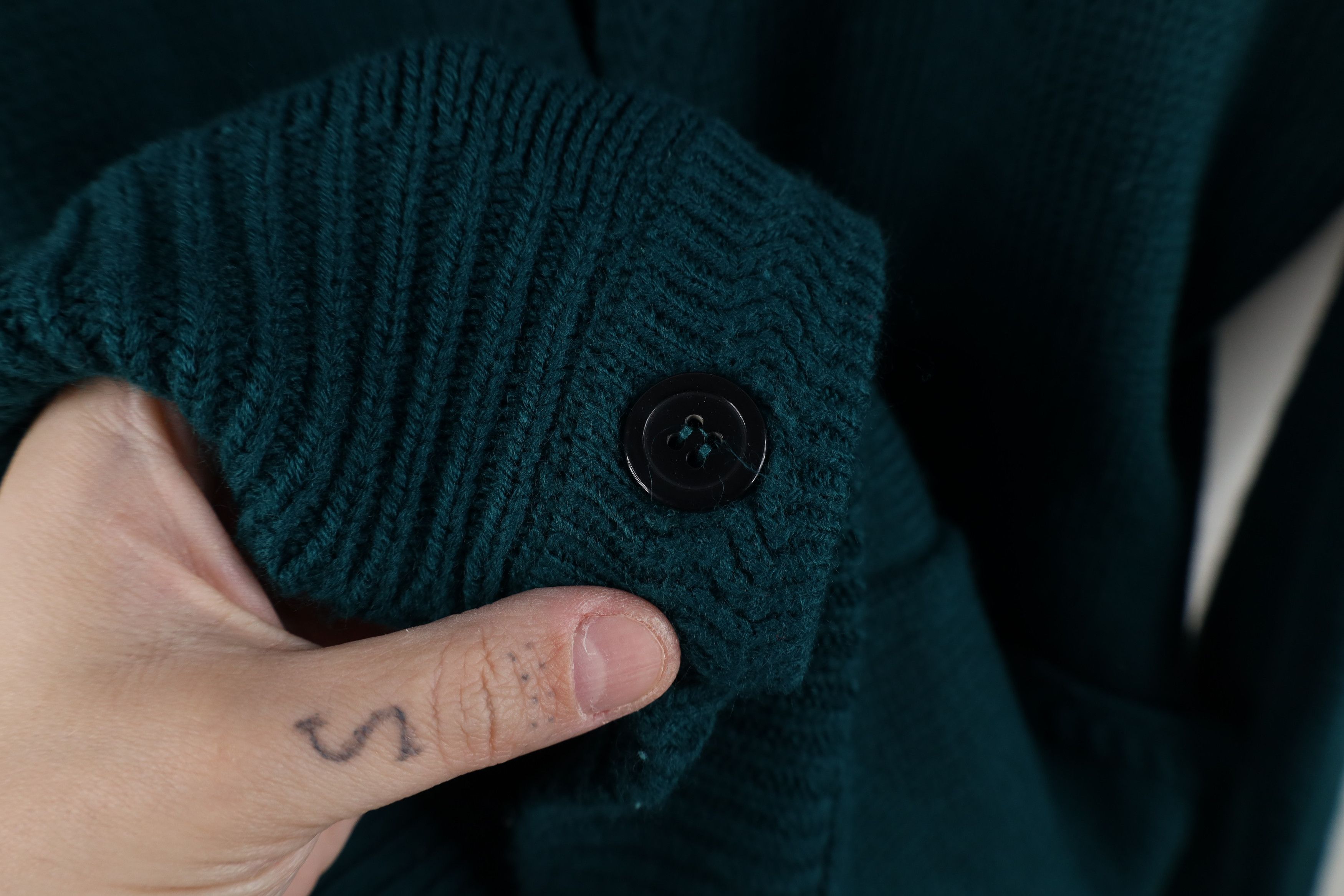 Vintage Vintage 90s Streetwear Knit Button Cardigan Sweater Green Size XL / US 12-14 / IT 48-50 - 8 Thumbnail