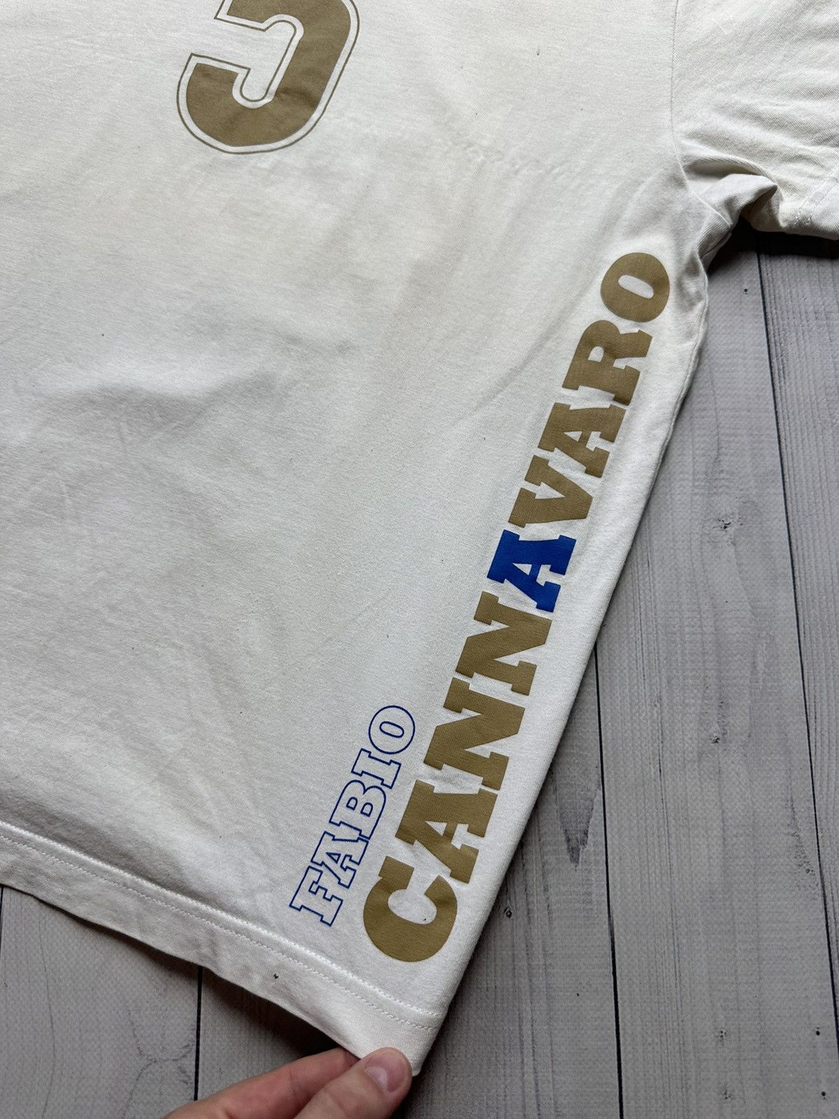 Nike × Vintage Vintage Nike 5 Cannavaro soccer tee size S/M Size US M / EU 48-50 / 2 - 4 Thumbnail