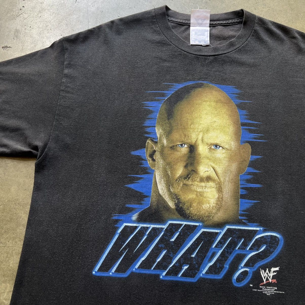 Vintage VTG 2002 Stone Cold Steve Austin What? Wrestling Tee Shirt Size US XL / EU 56 / 4 - 1 Thumbnail