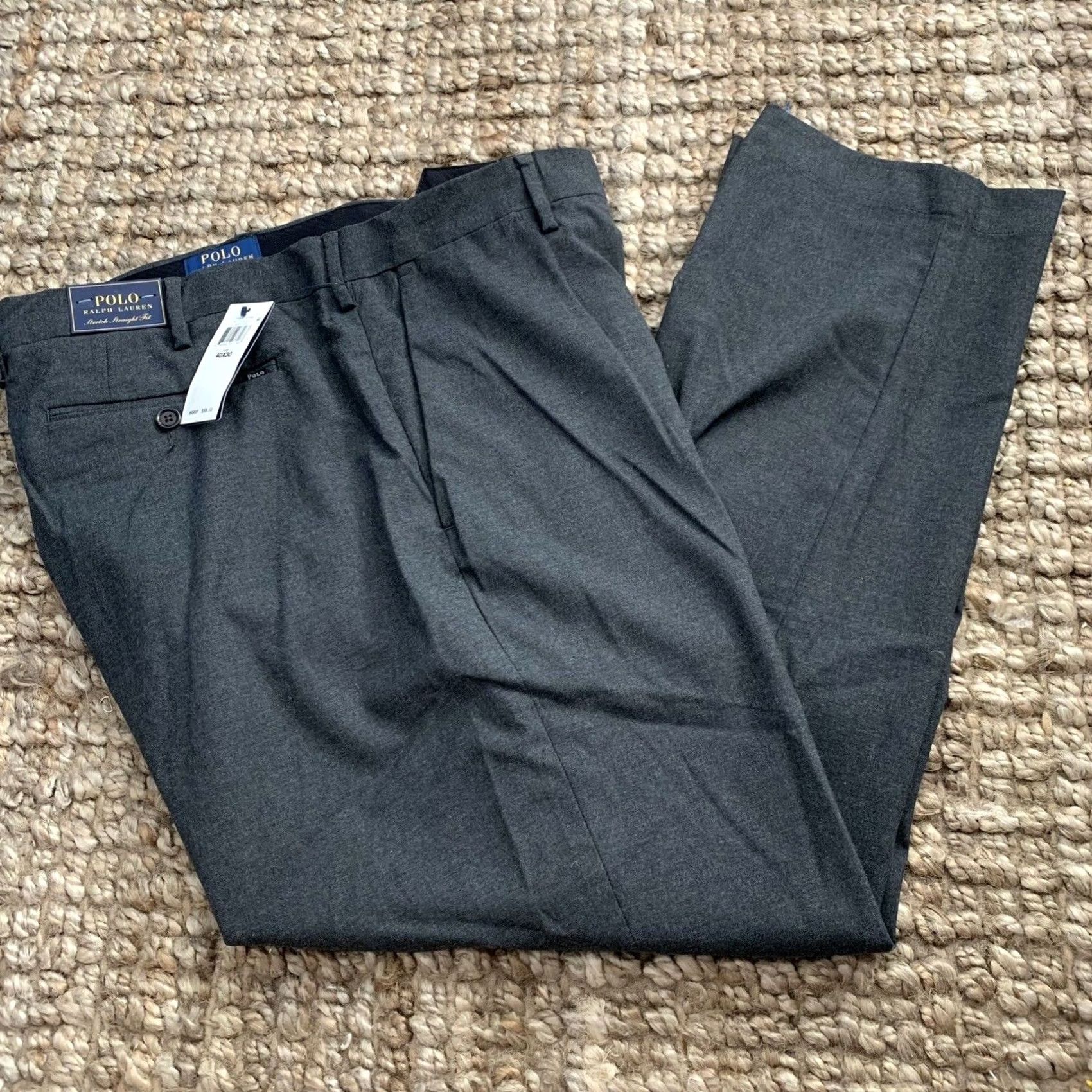 Polo Ralph Lauren Polo Ralph Lauren Dress Pants Mens 40x30 Gray Heather Stretch Straight Flat Front Zipper Button Pockets Classic USA Dress Pants Mens 40 Regular Gray Size US L / EU 52-54 / 3 - 5 Thumbnail