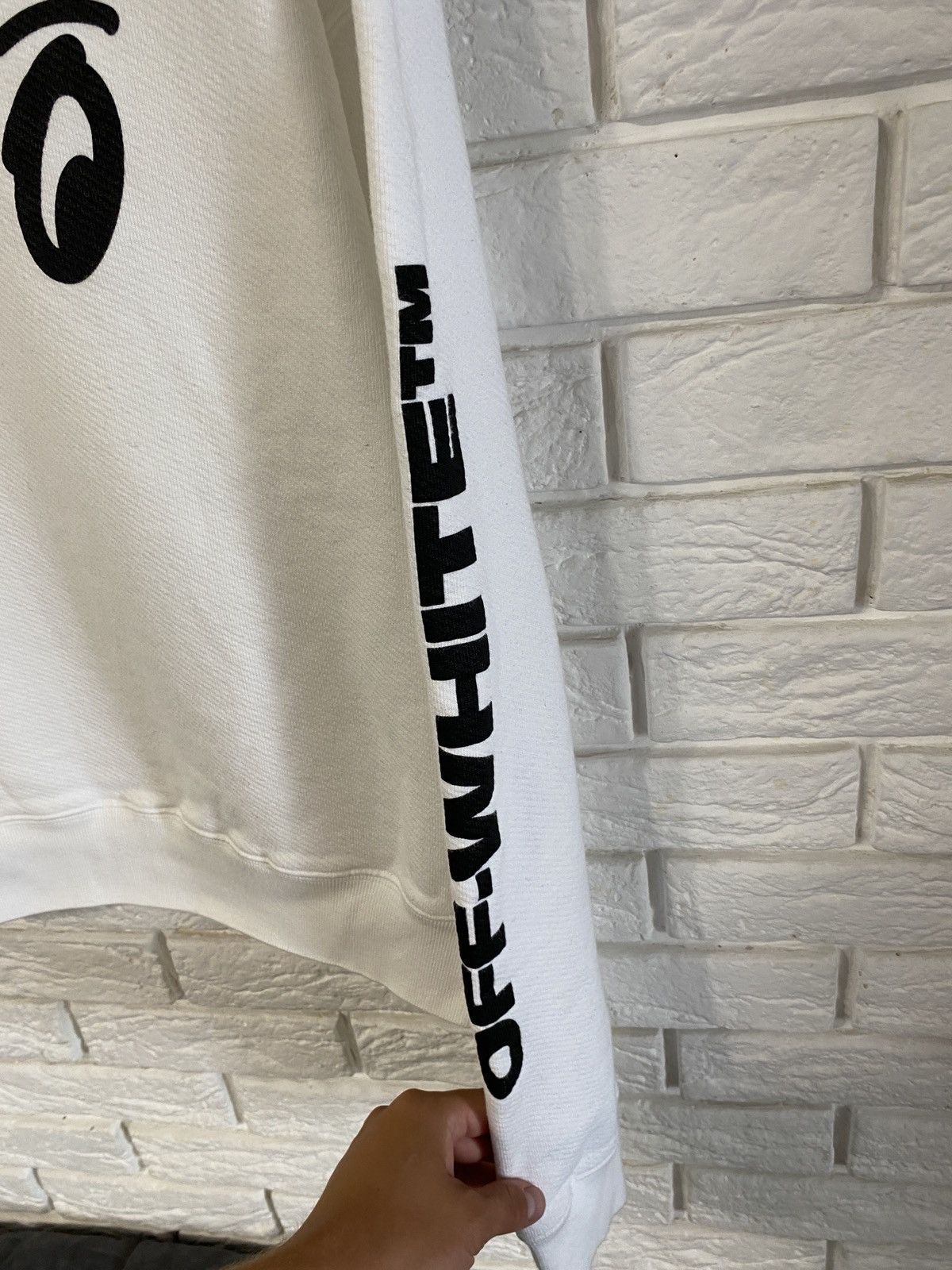 Off-White Off-White Split Halftone Arrows Oversized Crew Sweatshirt Size US L / EU 52-54 / 3 - 4 Thumbnail