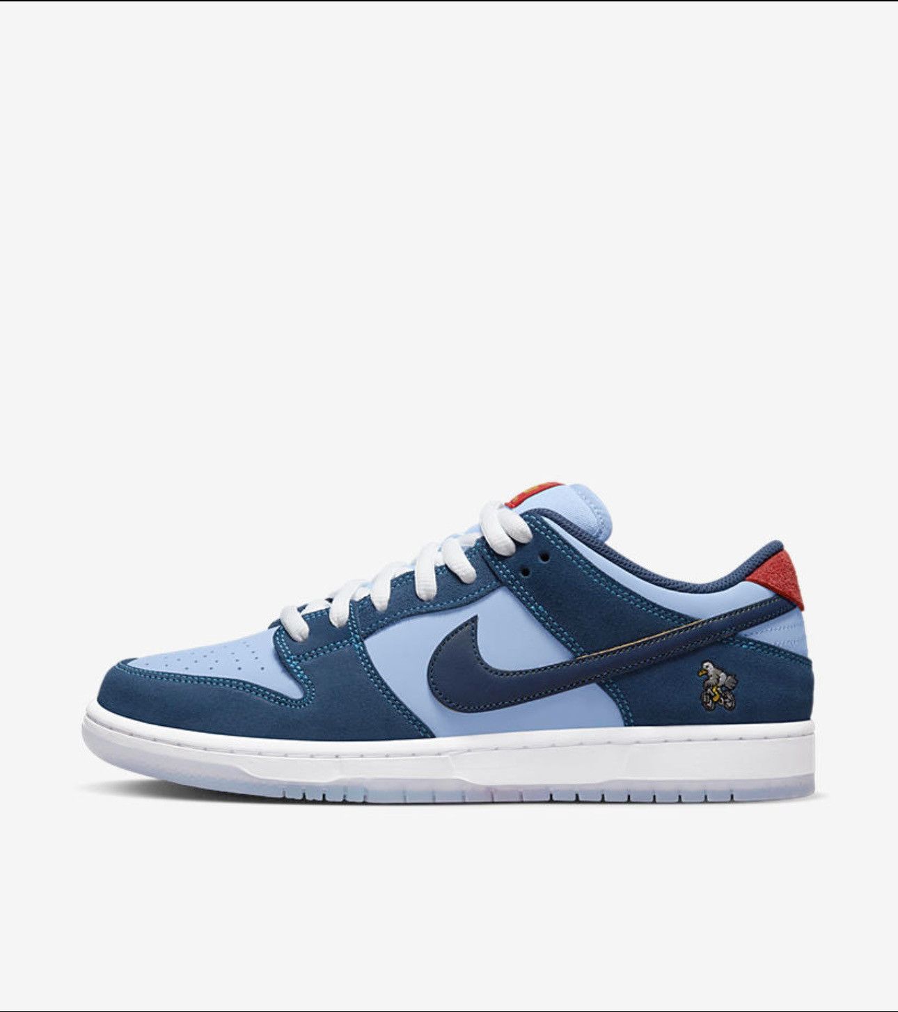 image of Nike Sb Dunk Low Why So Sad Shoes in Blue, Men's (Size 8)