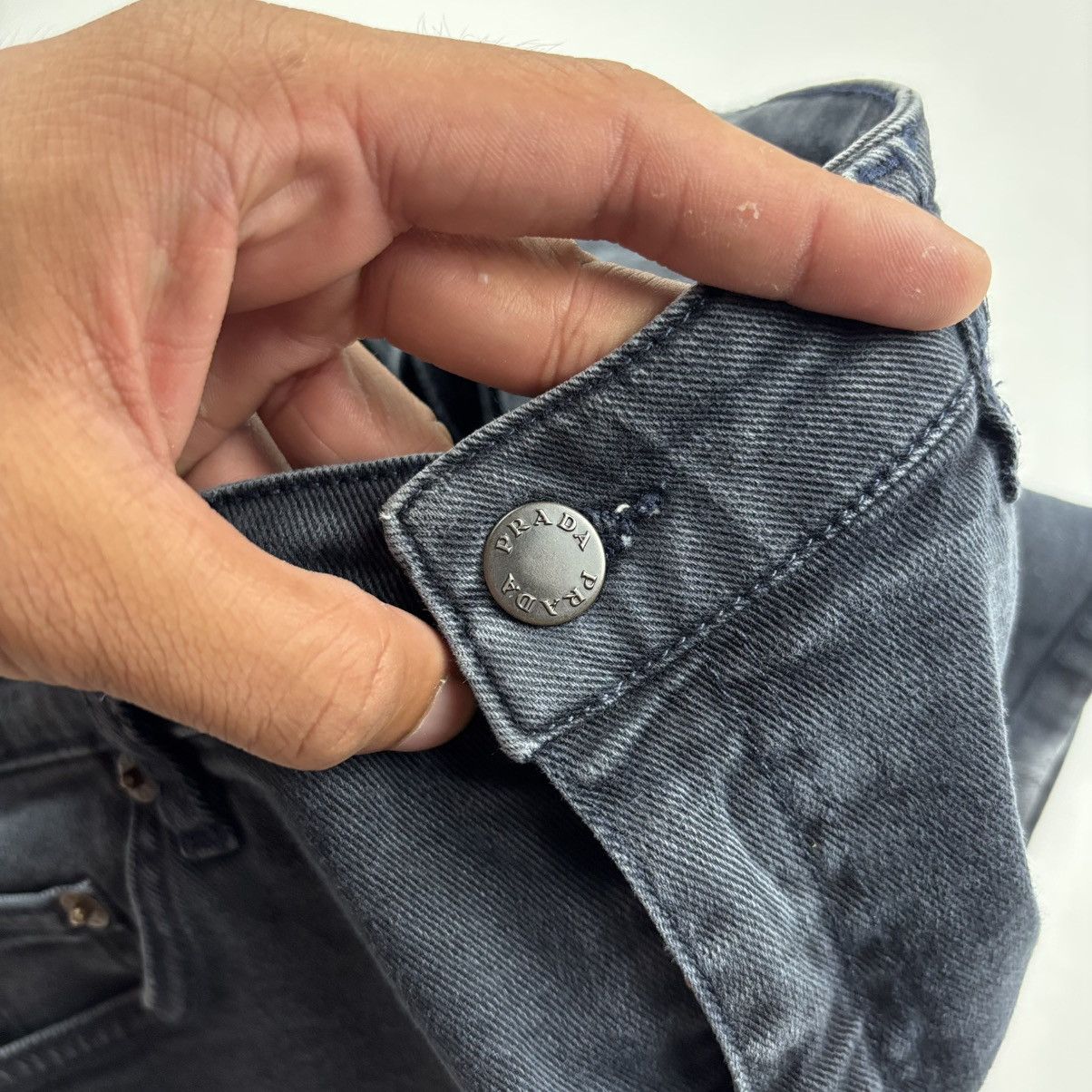 Prada Prada Denim Mini Skirt Size 29" - 8 Thumbnail