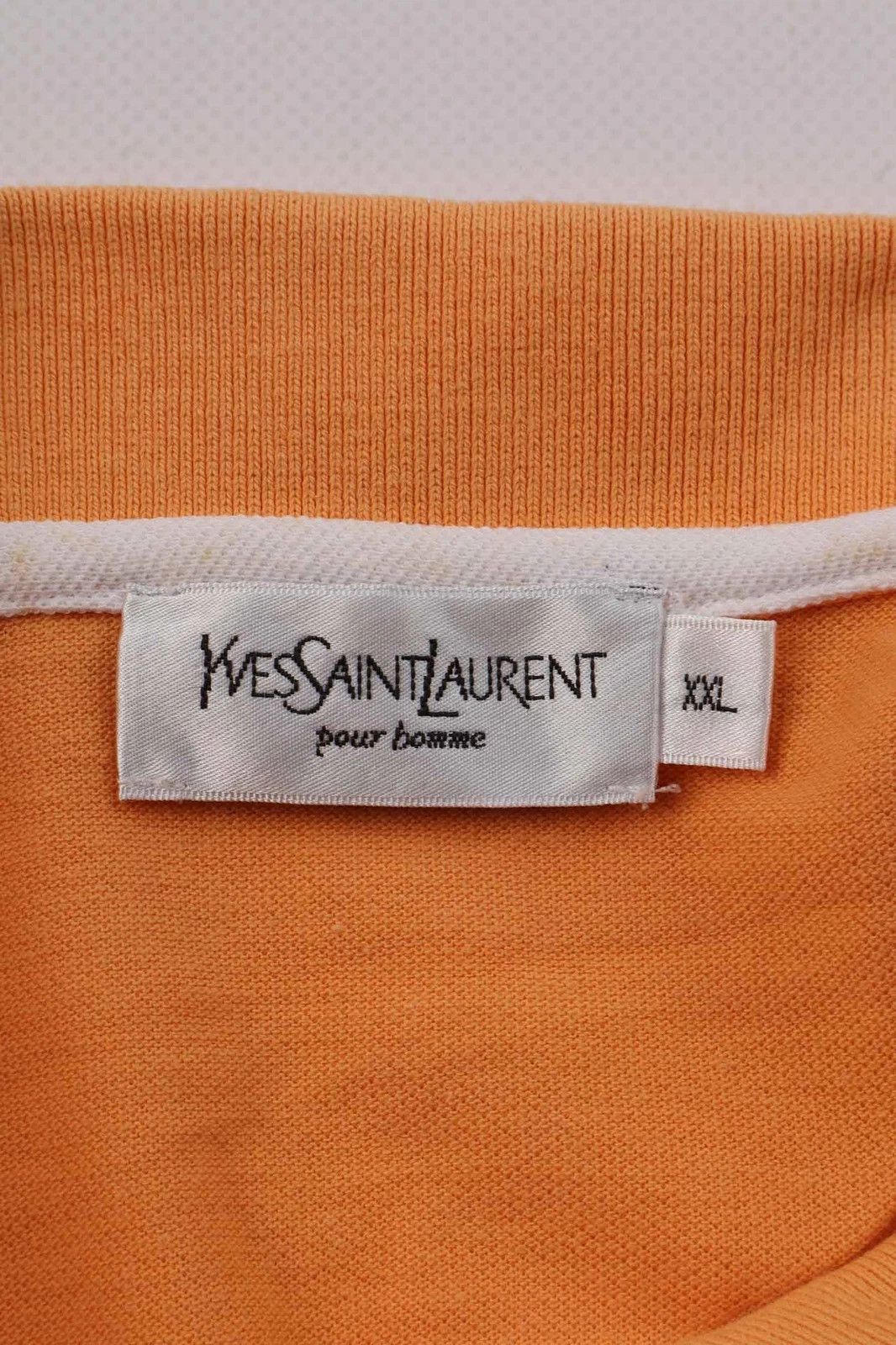 Yves Saint Laurent Yves Saint Laurent Vintage Orange Short Sleeve Polo Shirt Size US XXL / EU 58 / 5 - 3 Thumbnail