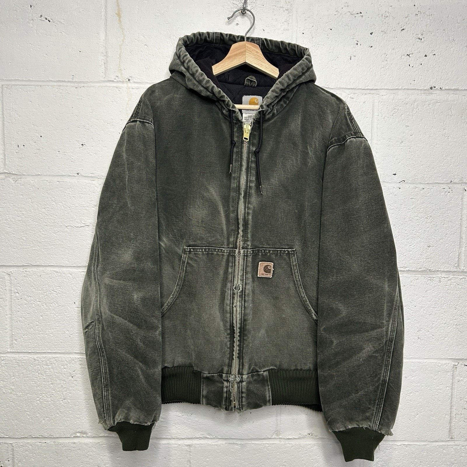 Carhartt × Vintage VTG Carhartt Southwest Aztec Hooded Jacket
