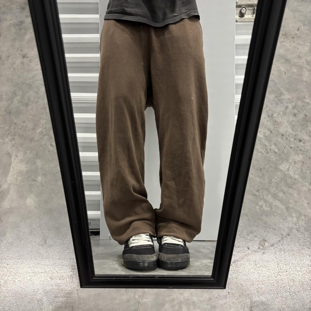Japanese Brand × Vintage Crazy Vintage Y2K/2000s Brown Essential Sweatpants! Size US 32 / EU 48 - 1 Thumbnail