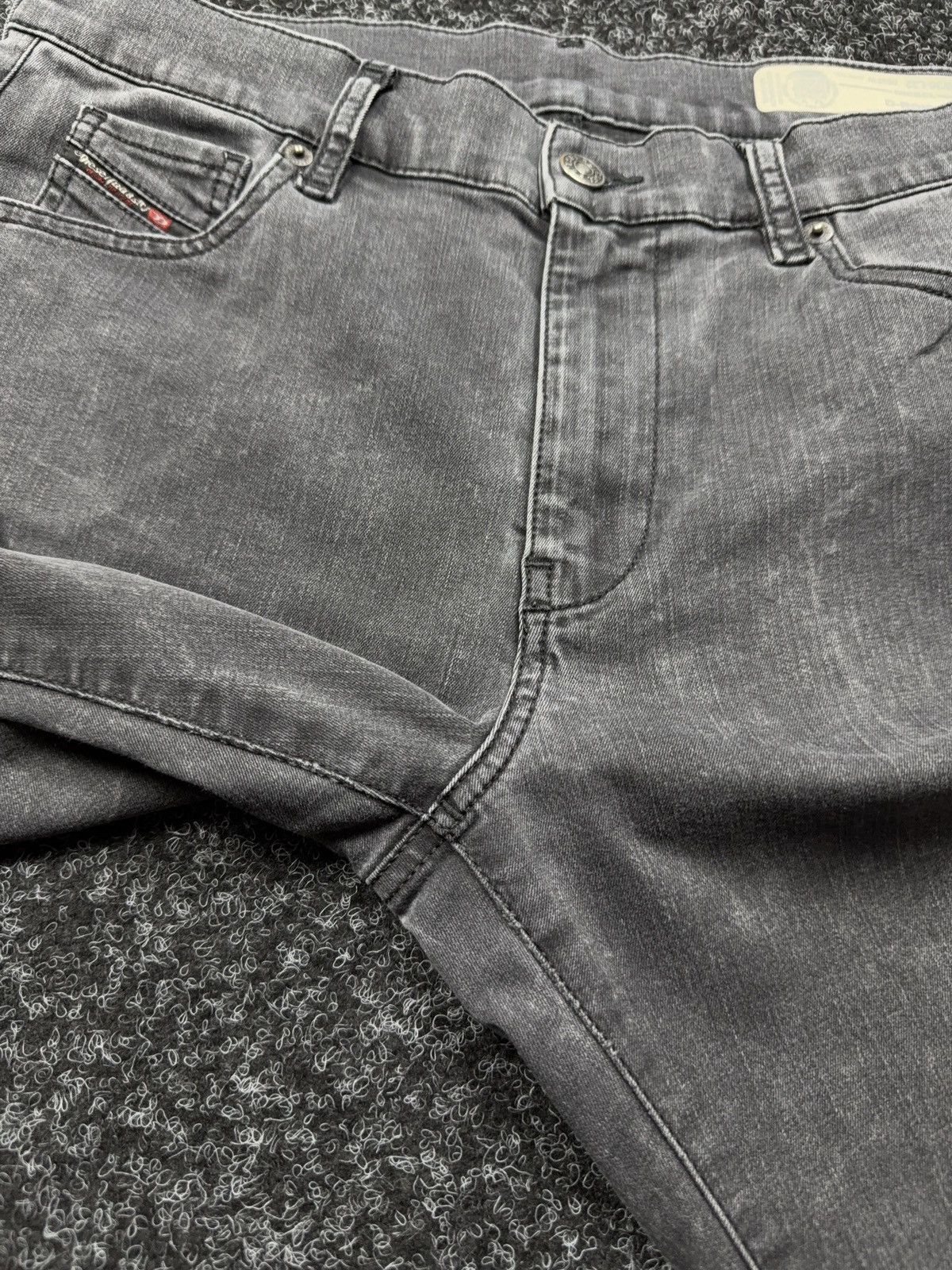 Diesel Luxury 00s Diesel D-Roisin Grey Wash Super Skinny Y2K Jeans Size 30" / US 8 / IT 44 - 7 Thumbnail