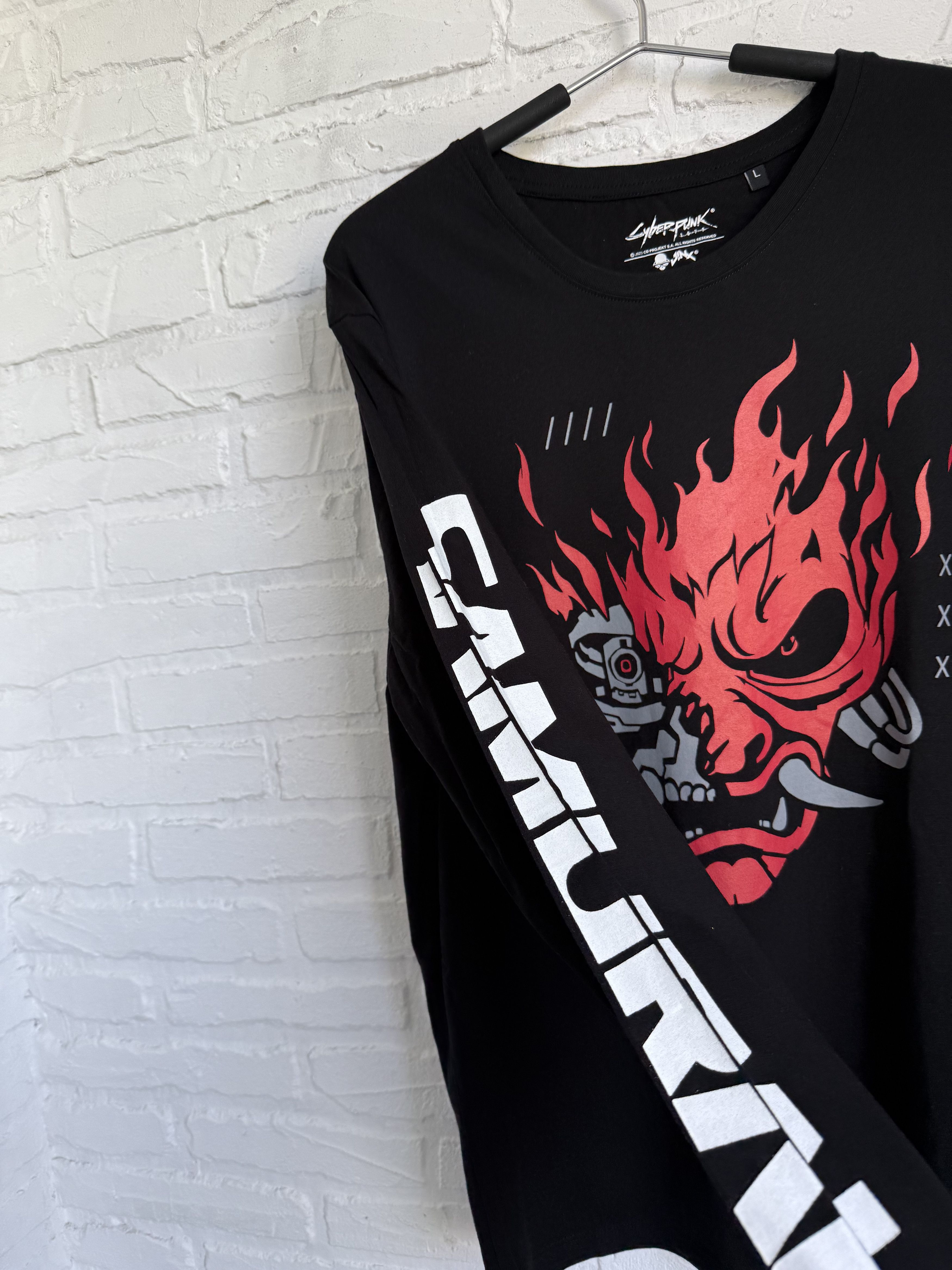Band Tees × Rockstar Games × Vintage RARE Cyberpunk 2077 Samurai PC game long sleeve t-shirt Size US L / EU 52-54 / 3 - 5 Thumbnail