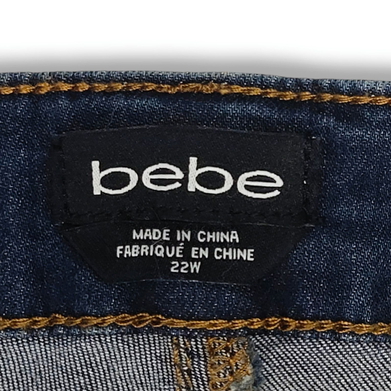 Bebe EUC Bebe Heartbreaker Skinny Legging Jeans Sz. 22Wx26 Size 40" / US 18 - 5 Thumbnail