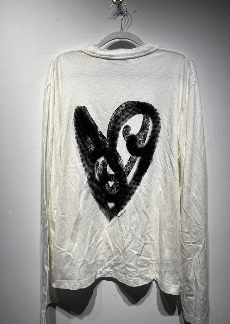 Acne Studios Acne Studios Spray-painted heart pattern lightweight cotto Size US S / EU 44-46 / 1 - 2 Thumbnail