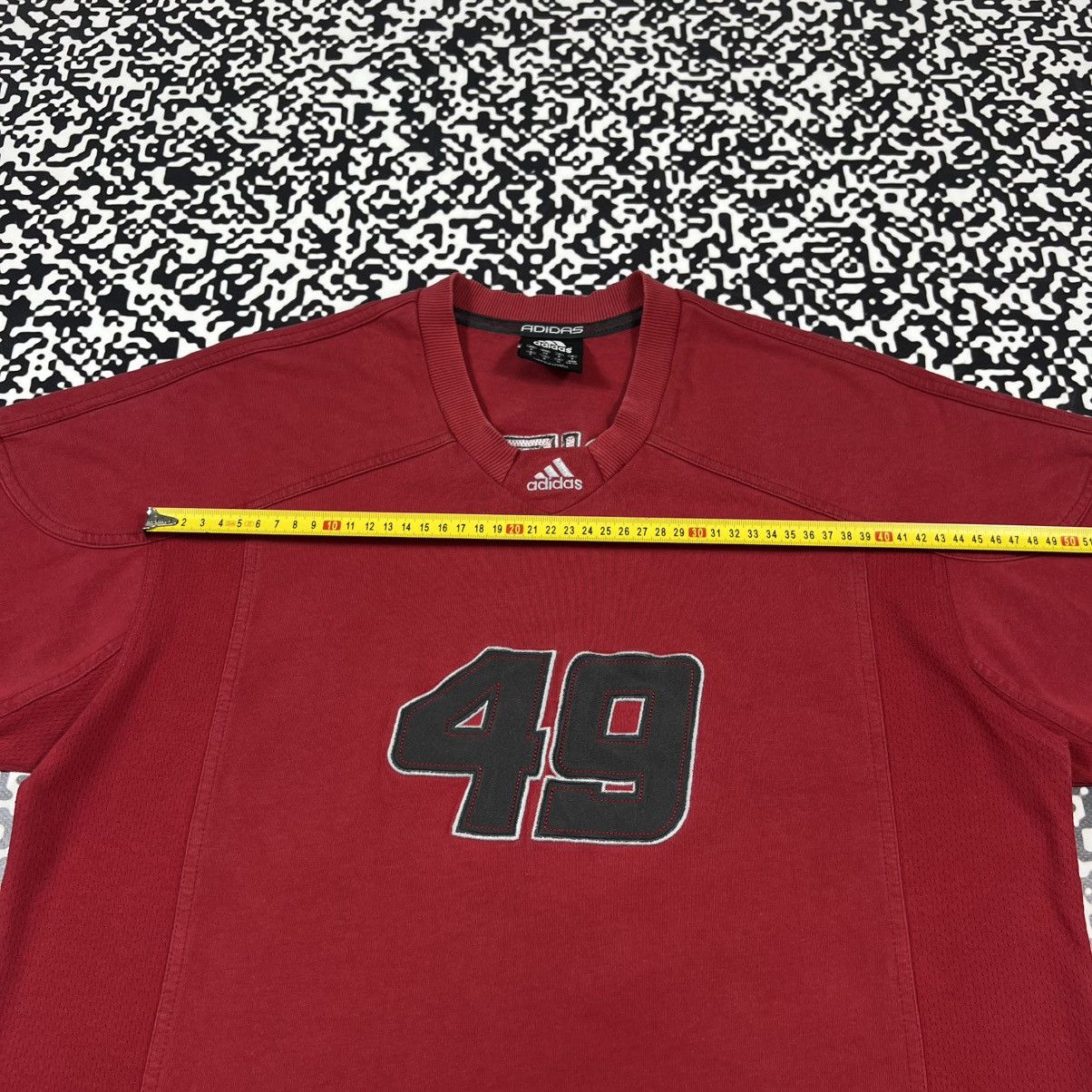 Adidas Vintage Y2K Adidas 49 Logo Retro Rugby Style Sport T-shirt Size US S / EU 44-46 / 1 - 16 Thumbnail