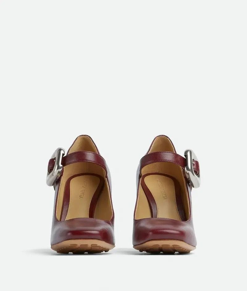 Bottega Veneta o1n1vont1125 Mostra Mary-Jane Pump in Red Size US 8 / IT 38 - 2 Thumbnail
