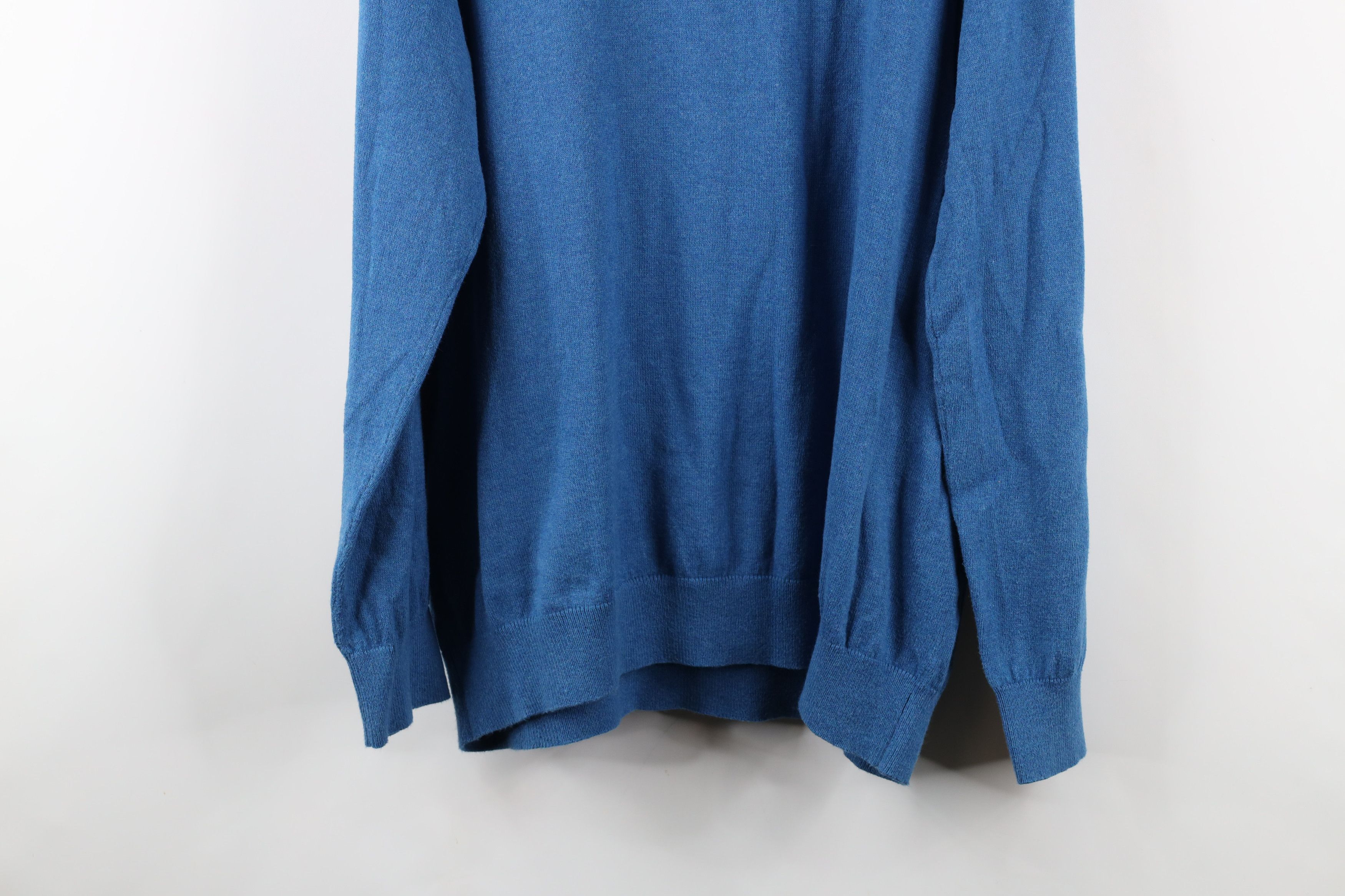 L.L. Bean × Vintage Vintage LL Bean Cotton Cashmere Blend Knit V-Neck Sweater Size US XL / EU 56 / 4 - 7 Thumbnail