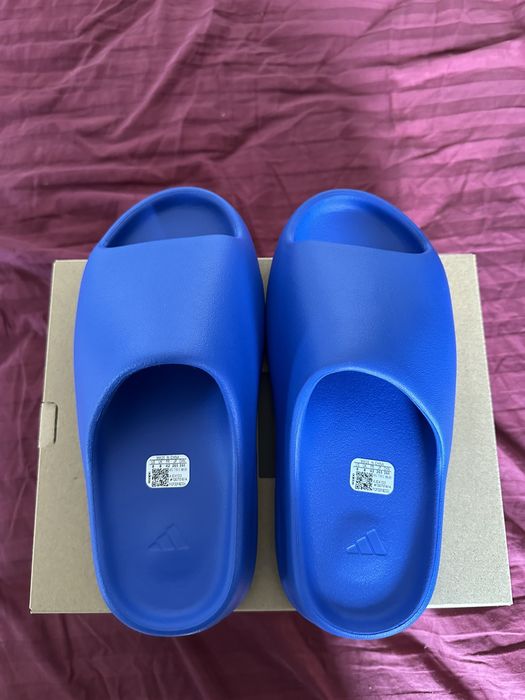 Adidas ADIDAS YZY SLIDE AZURE | Grailed