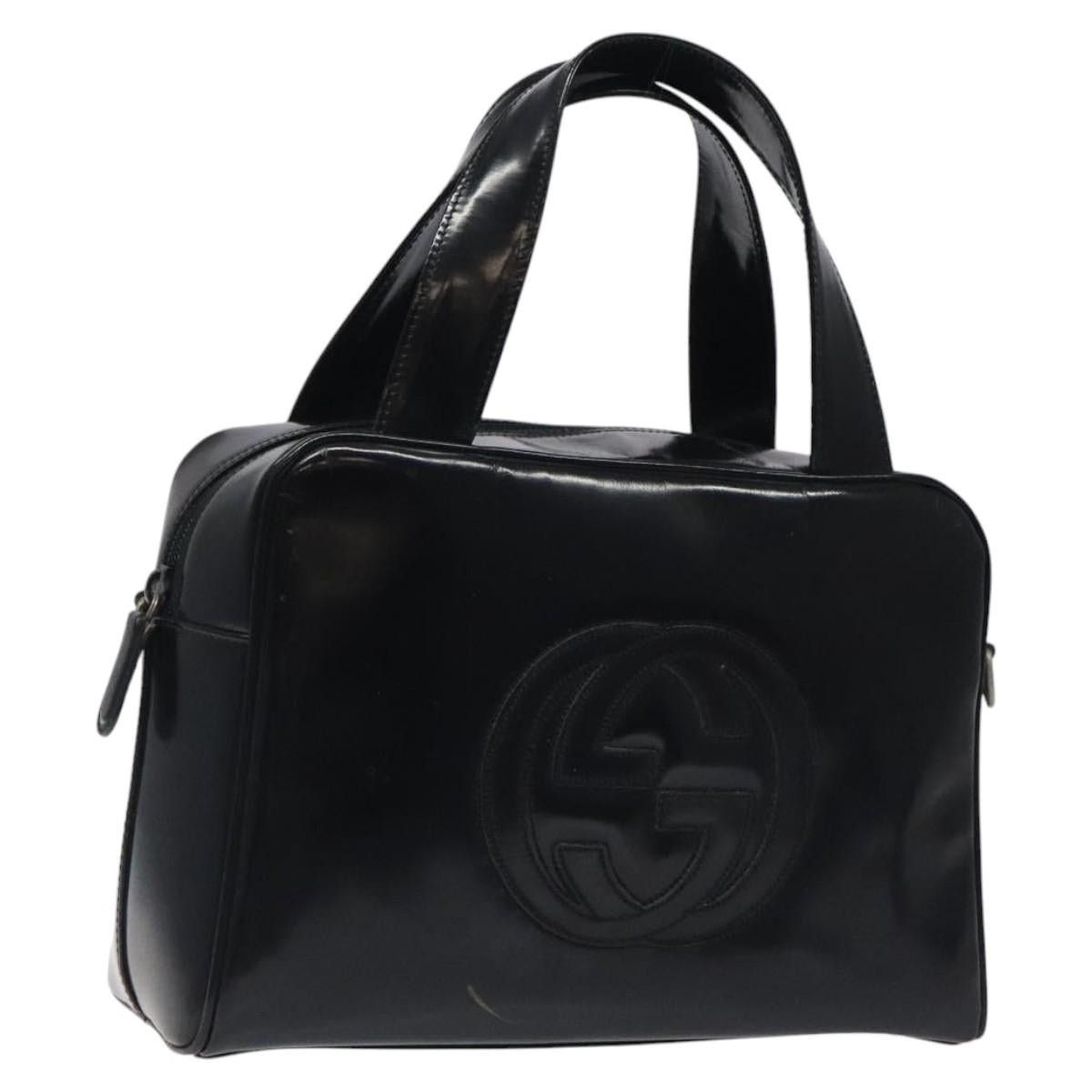 Gucci GUCCI Handbag Patent Leather Black Silver 000 1274 000 1274 Size ONE SIZE - 1 Thumbnail