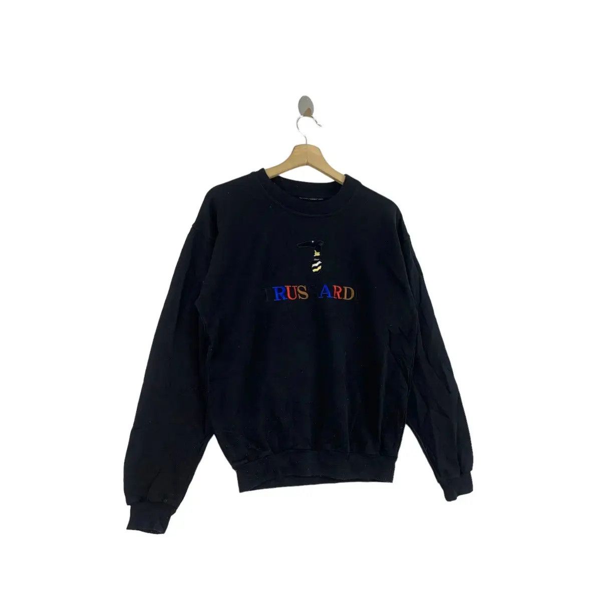 Trussardi Vintage 90’ TRUSSARDI Embroidered Logo Sweatshirt Size US L / EU 52-54 / 3 - 4 Thumbnail