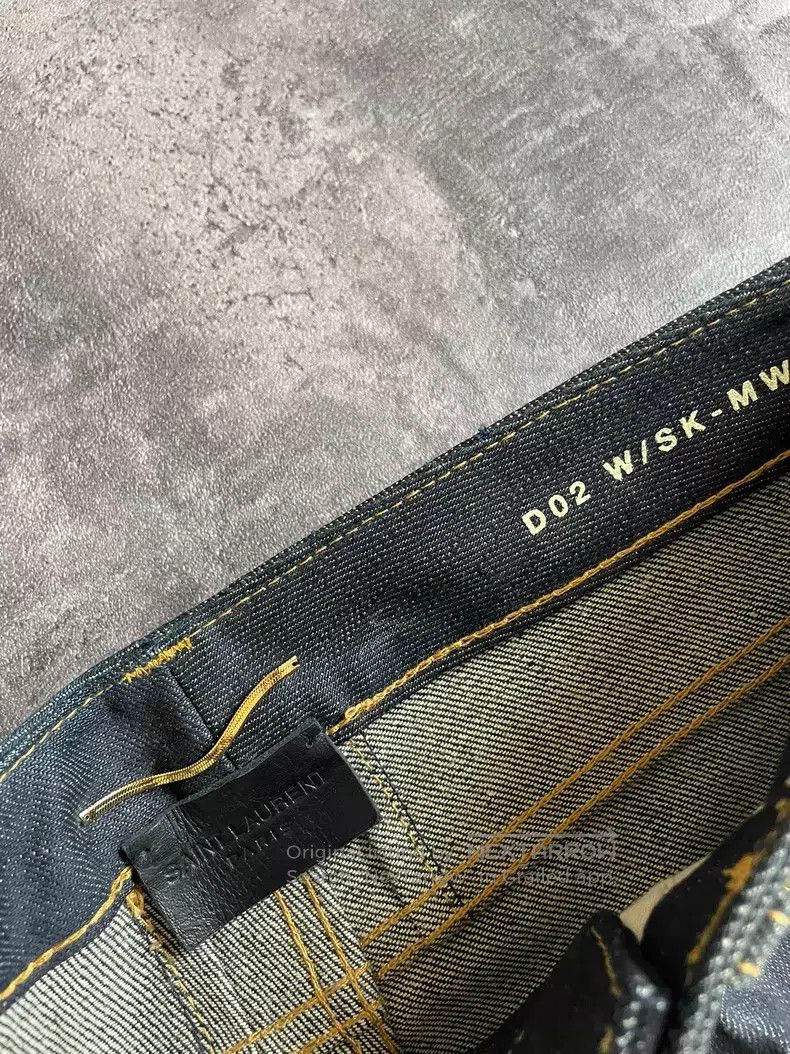 Saint Laurent Paris Saint Laurent Paris Indigo Raw Basic Denim Jeans i Size US 27 - 5 Thumbnail