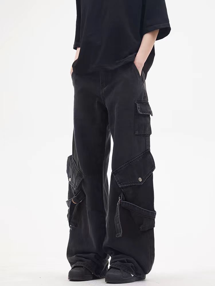 Japanese Brand × Jean Street Hip Hop Street Baggy Workwear Denim Trousers Size US 34 / EU 50 - 2 Thumbnail