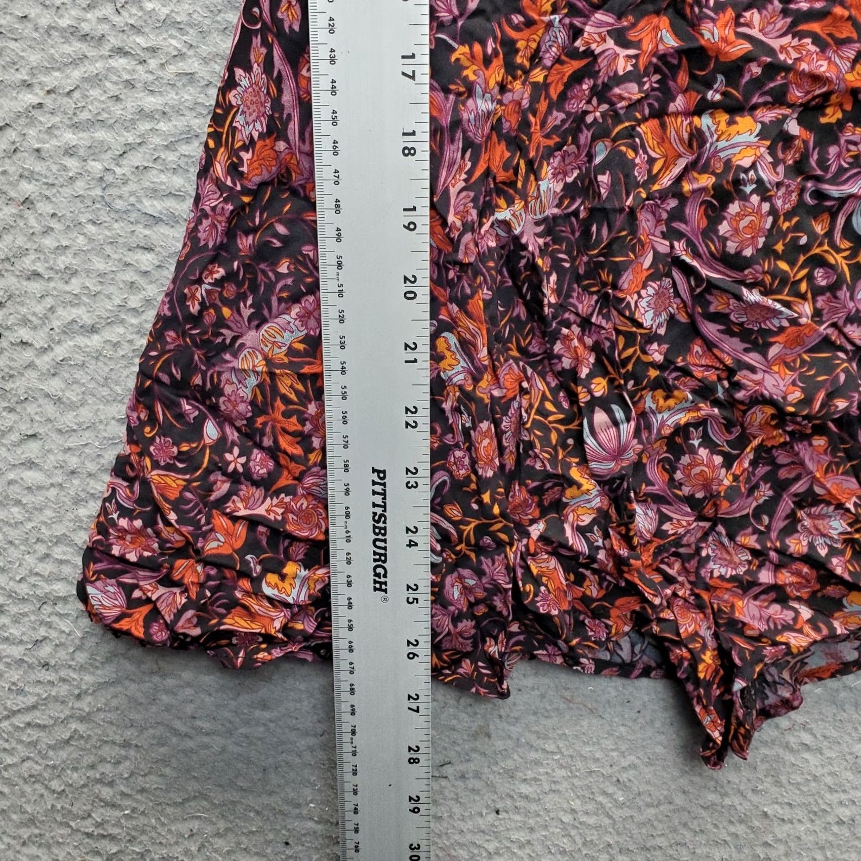 Vintage Kimchi Blue Romper Womens 0 Multi Floral Boho Ruffle Shirt? Size 25" / US 0 / IT 36 - 3 Thumbnail