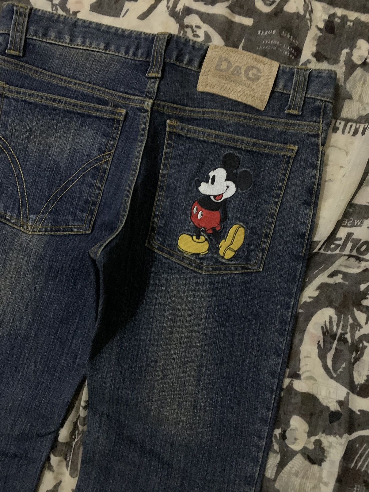 Dolce & Gabbana 💥Dolce&Gabbana x Mickey Denim Size 29" - 5 Thumbnail