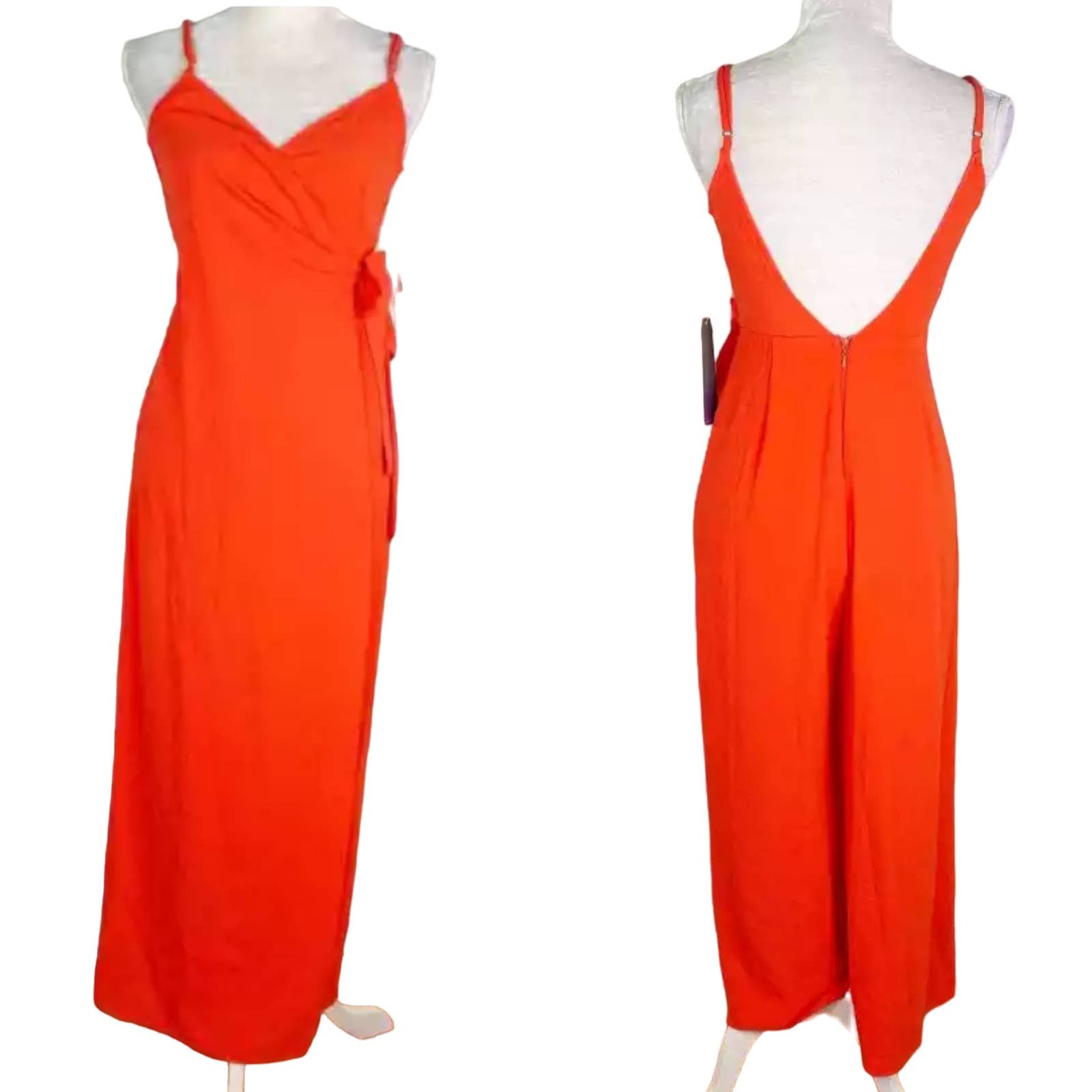 Show Me Your deals Mumu Daria Jumpsuit XS Coral Bellini New