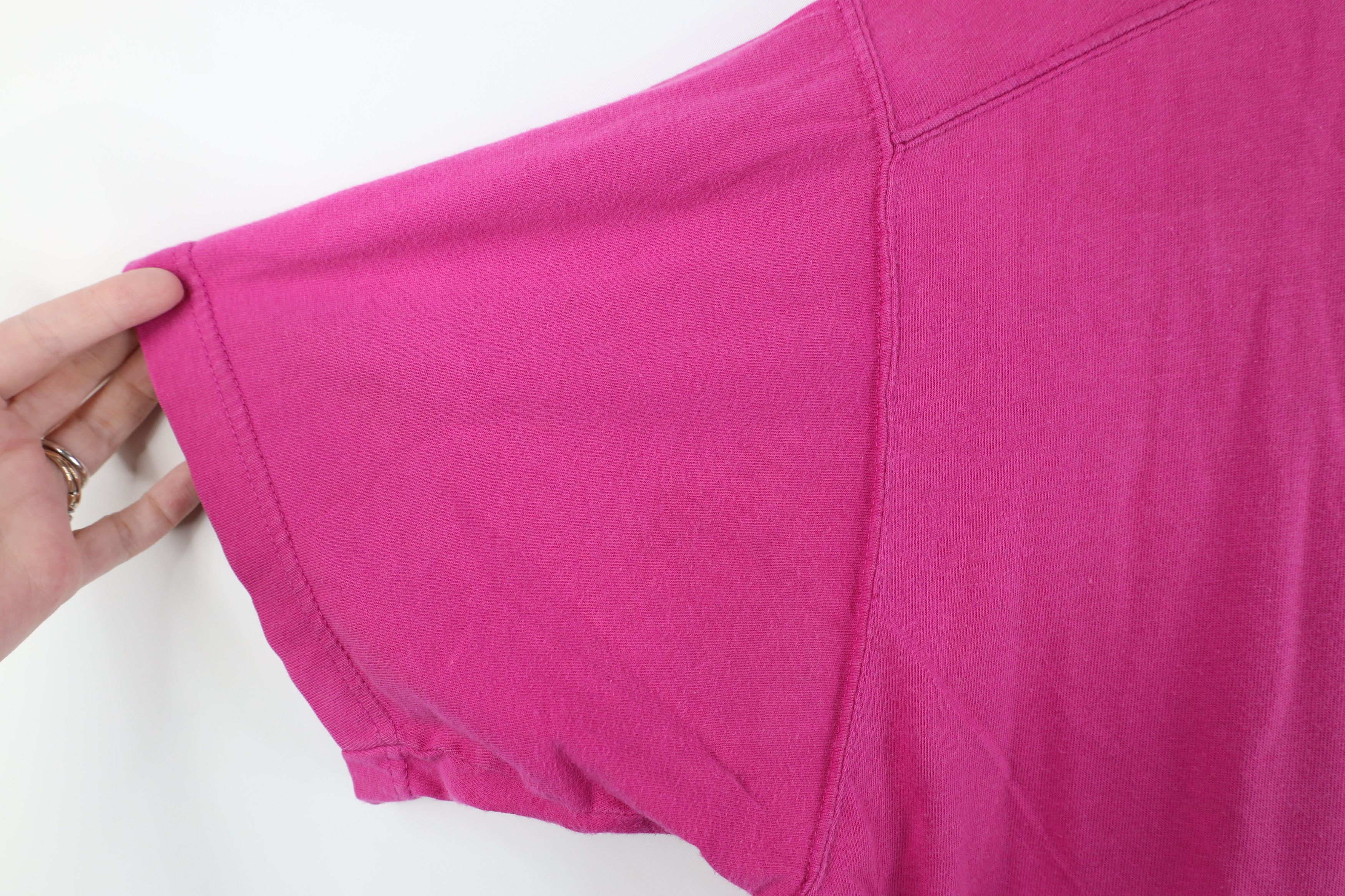 Vintage Vintage 90s Streetwear Short Sleeve Pocket T-Shirt Pink Size US XL / EU 56 / 4 - 8 Thumbnail