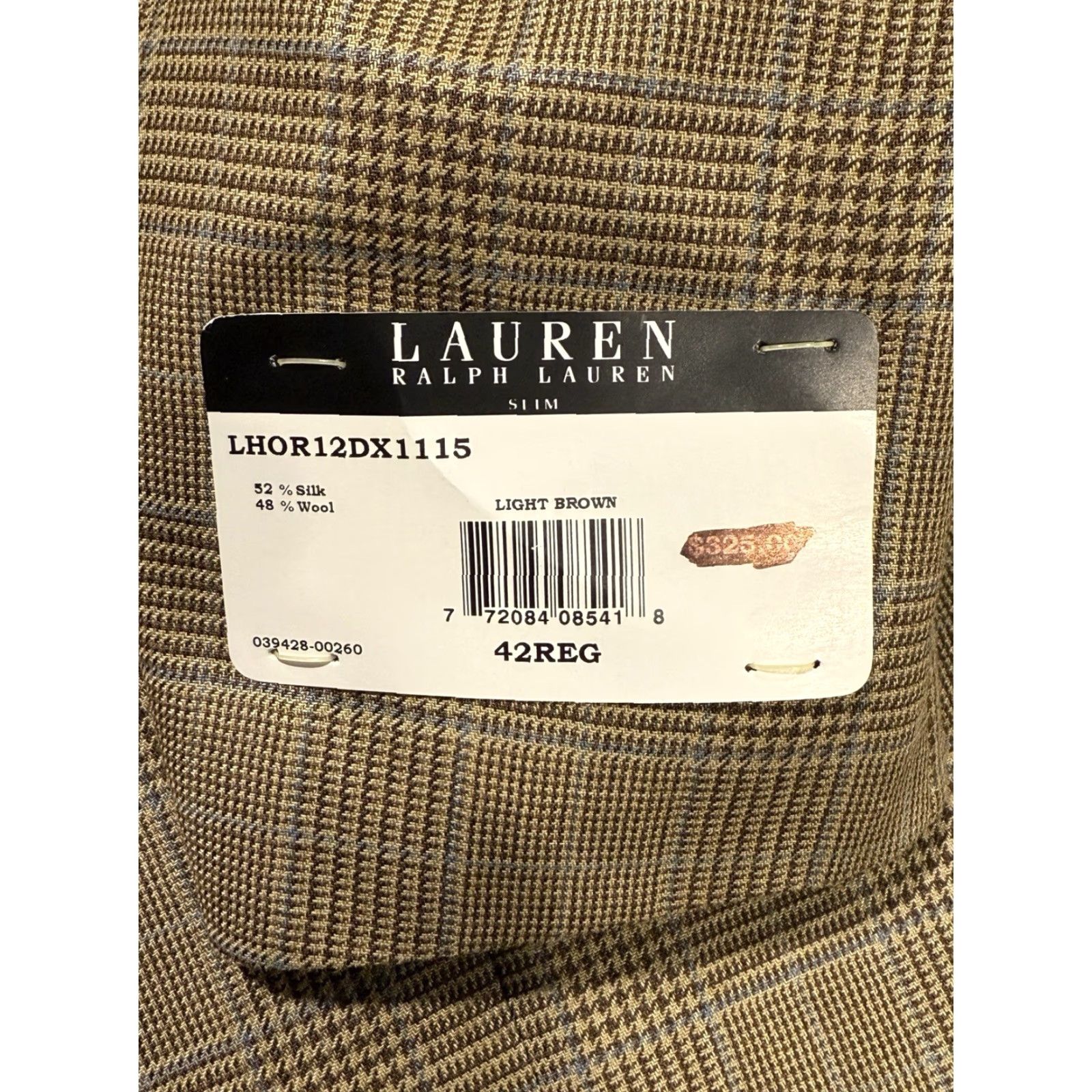 Ralph Lauren Ralph Lauren Black Label Houndstooth Plaid Blazer Men's Regular Size 42 Light Brown Silk Wool Blend Size 42R - 7 Thumbnail