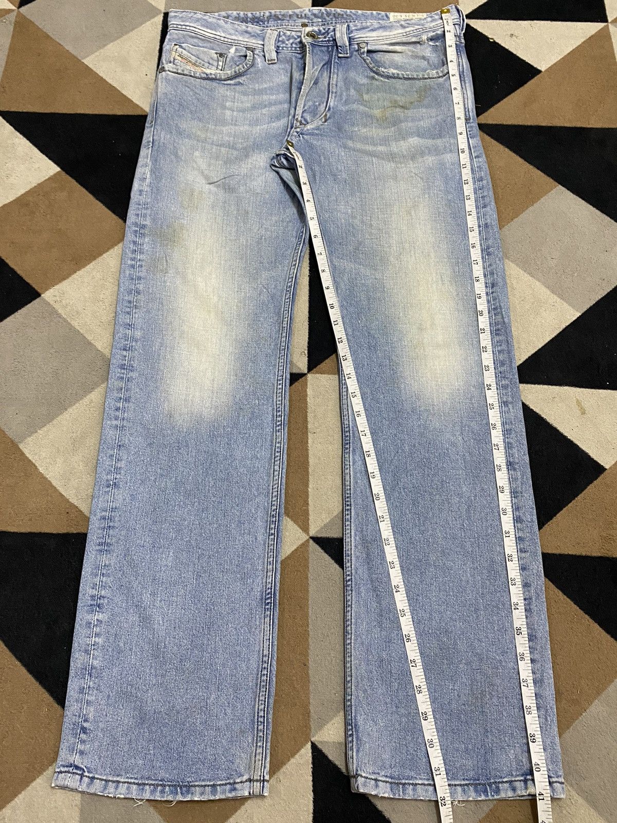 Diesel Vtg Diesel Larkee Faded Wash Butterfly Botton Loose Jeans Size US 34 / EU 50 - 24 Thumbnail