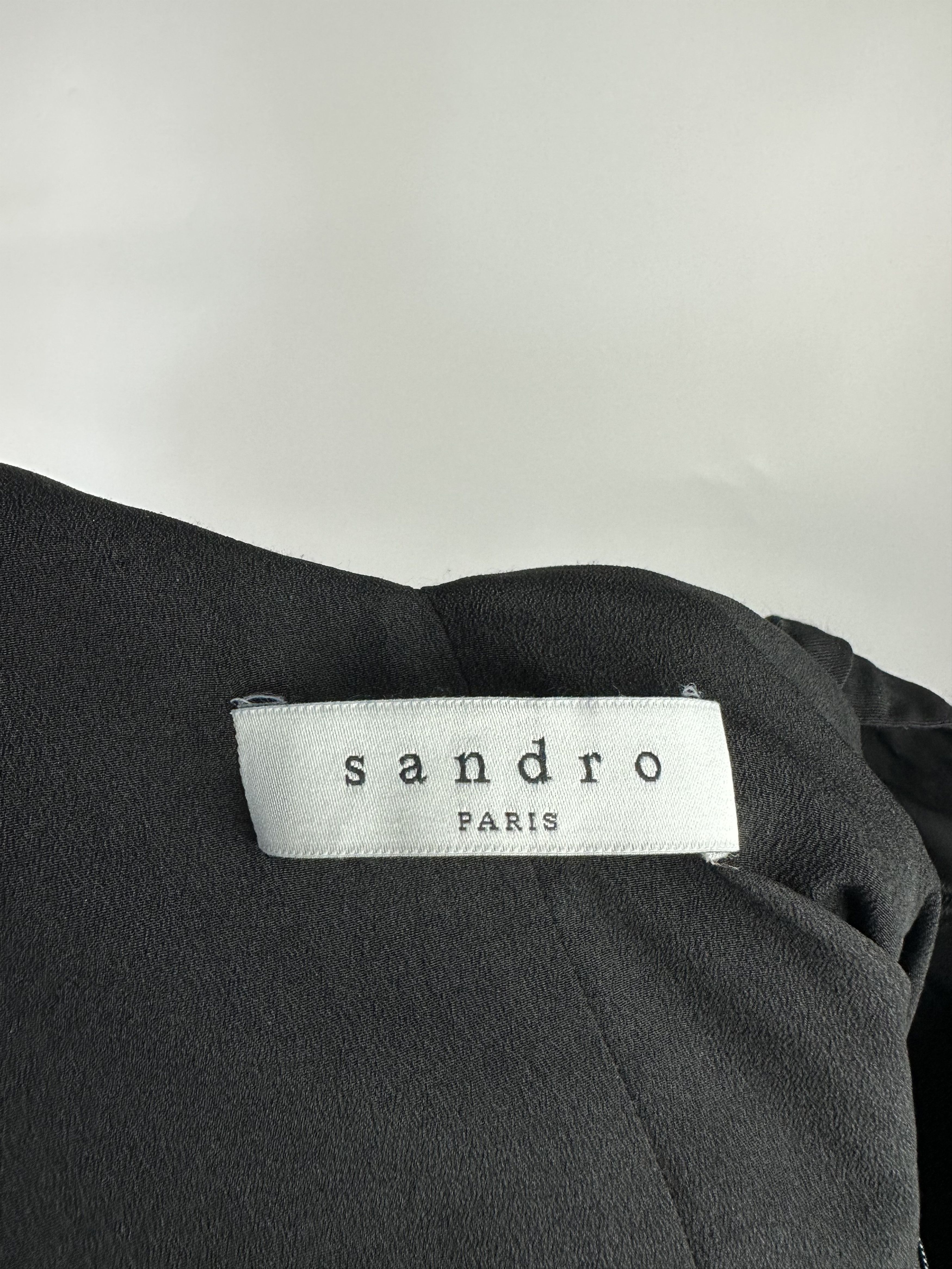 Sandro Sandro Black Sleeveless Short Dress Size 2 Size M / US 6-8 / IT 42-44 - 3 Thumbnail