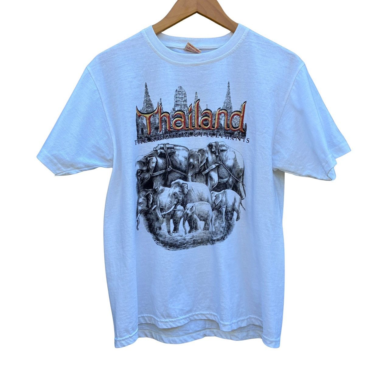 Other Vintage Thailand Elephant Kingdom Art Souvenir T-Shirt Size US M / EU 48-50 / 2 - 1 Thumbnail