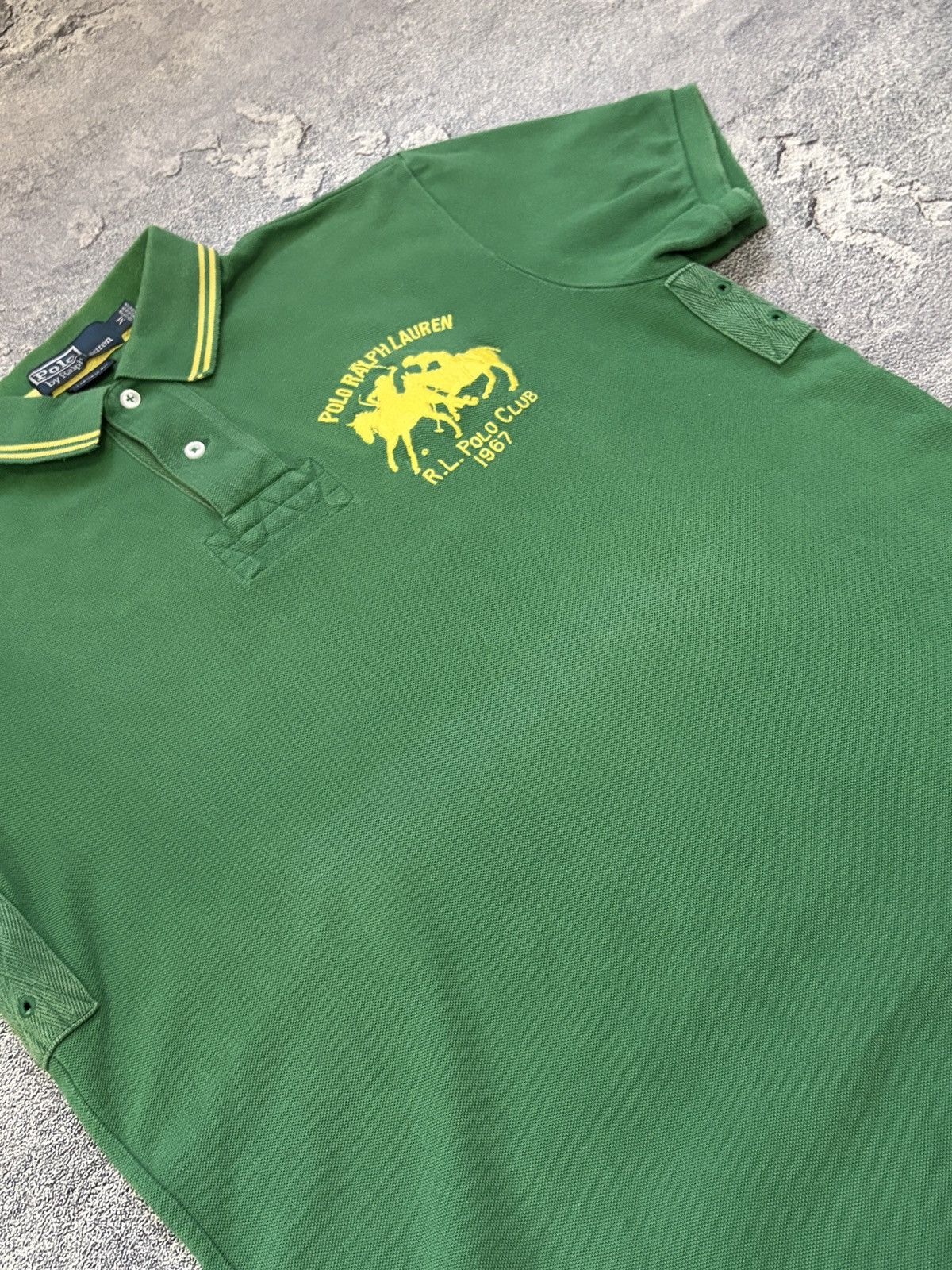 Polo Ralph Lauren Polo Ralph Lauren Custom Fit Big Pony Club 1967 Shirt Green Size US M / EU 48-50 / 2 - 9 Thumbnail