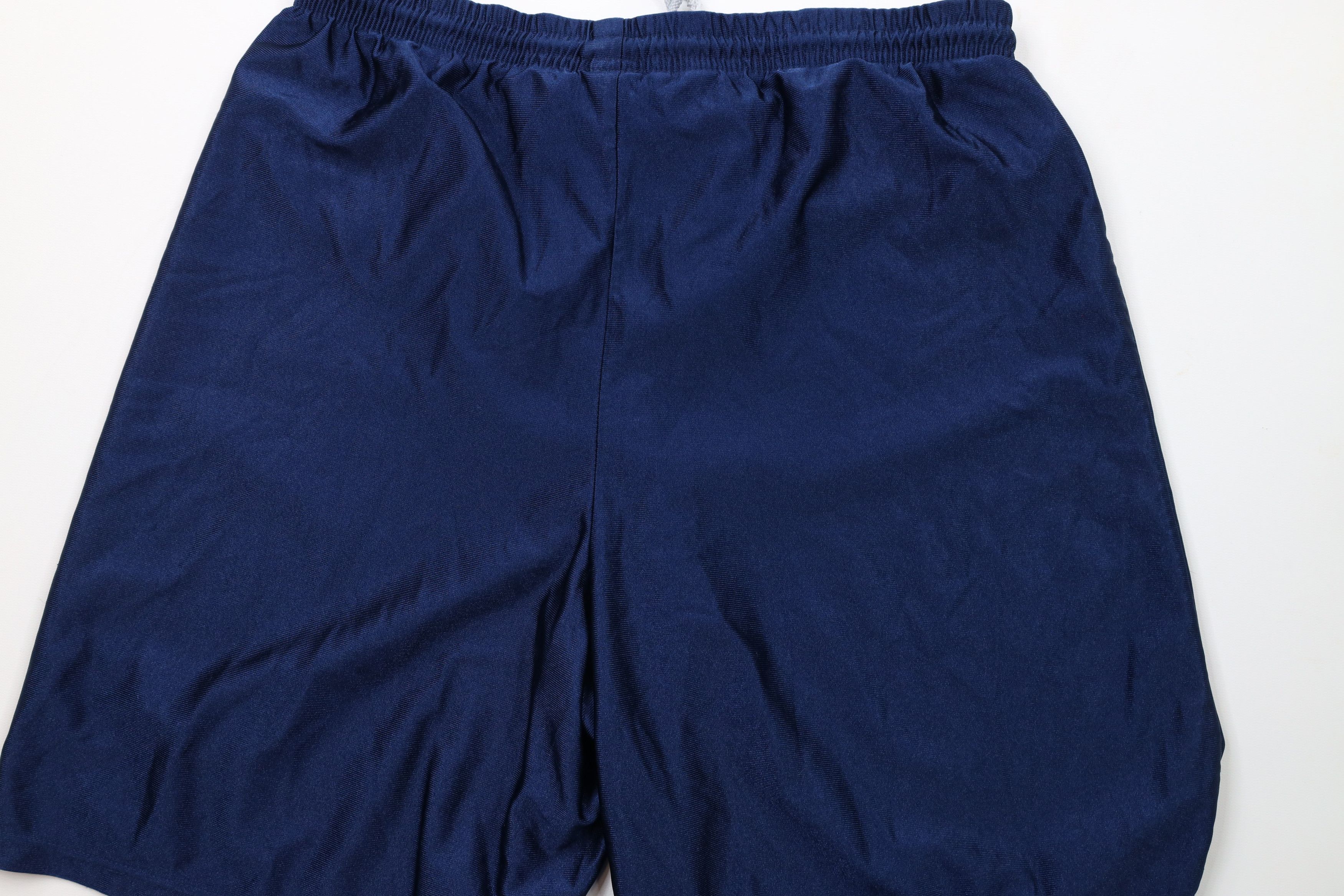Nike × Vintage Vintage 90s Nike Travis Scott Mini Swoosh Shorts Blue USA Size US 34 / EU 50 - 12 Thumbnail