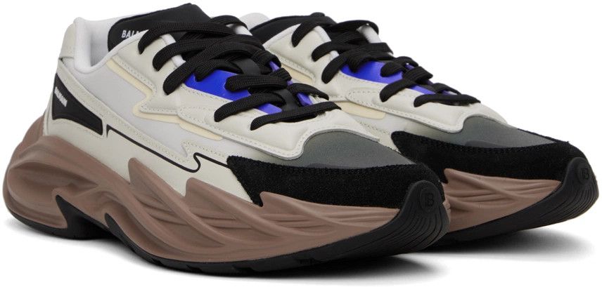 Balmain o1s1wg110325 Run-Row Low-Top Sneakers in Multicolor Size US 12 / EU 45 - 3 Thumbnail
