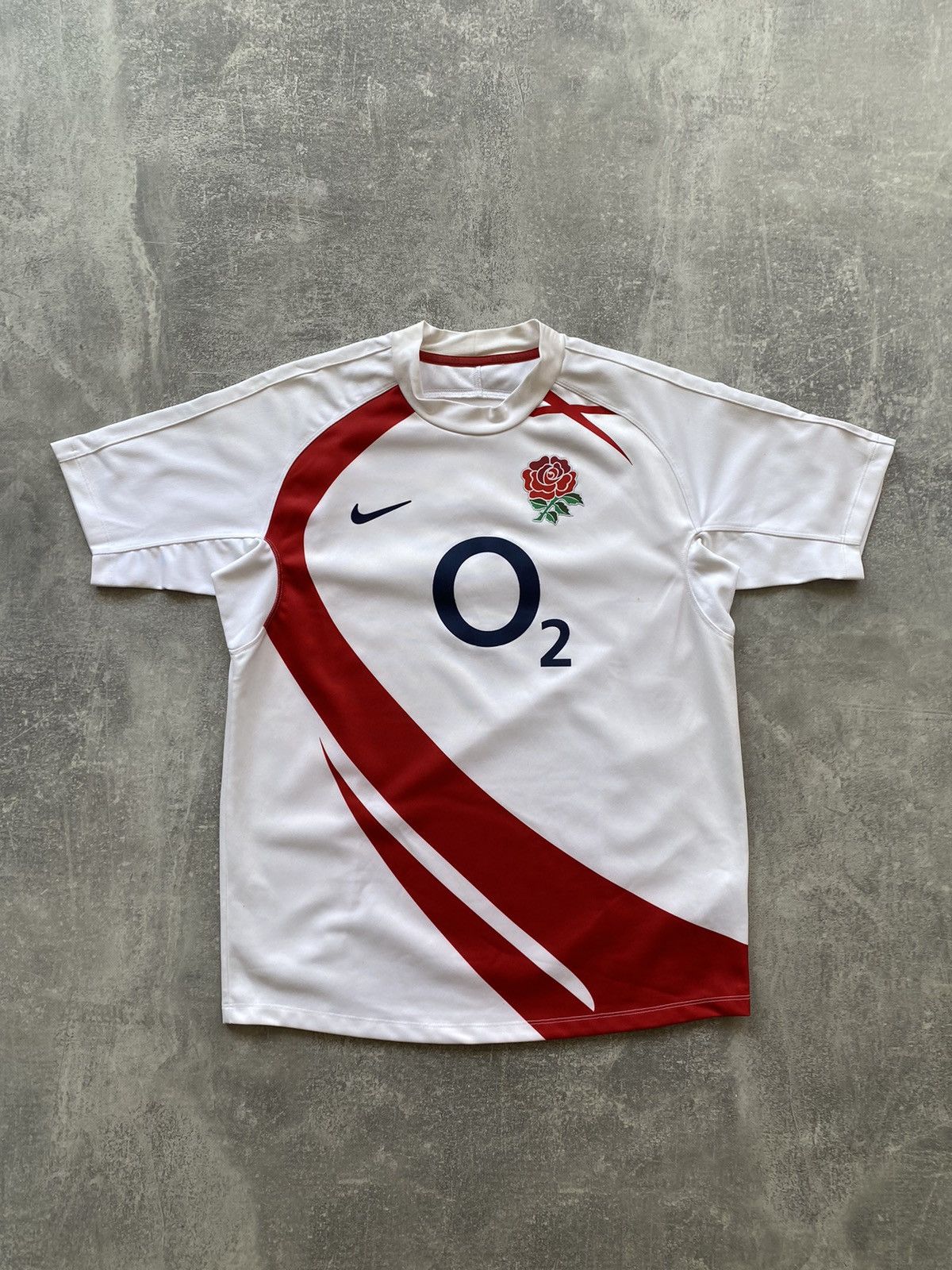 Vintage Nike England Rugby National Team Jersey White 02