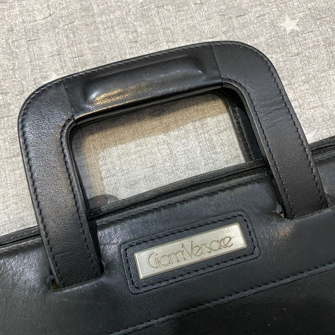 Versace Leather Briefcase Hand Bag Size ONE SIZE - 2 Thumbnail