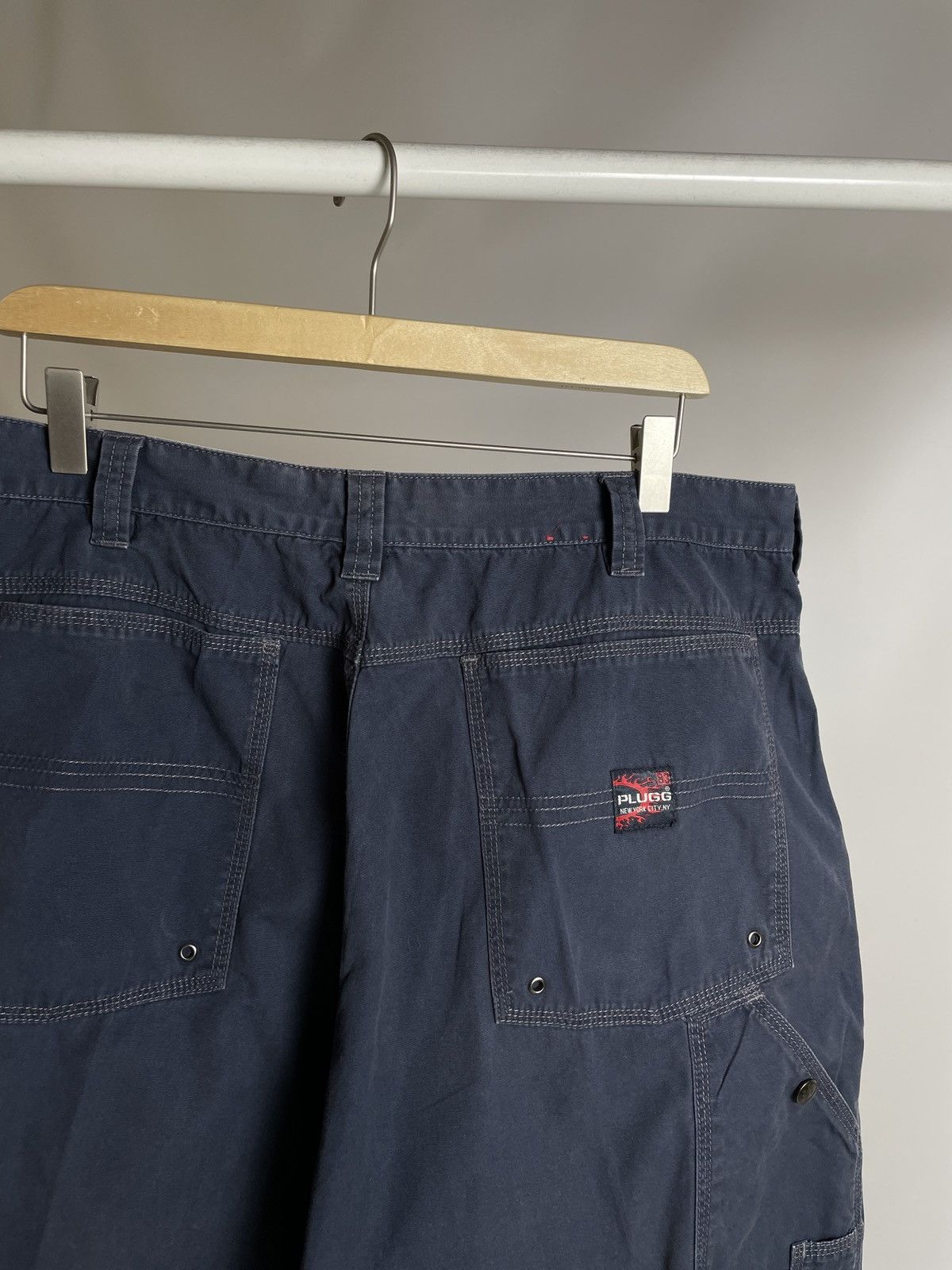 Supreme Plugg New York 🚨 Vintage hip hop loose fit carpenter shorts Size US 36 / EU 52 - 2 Thumbnail