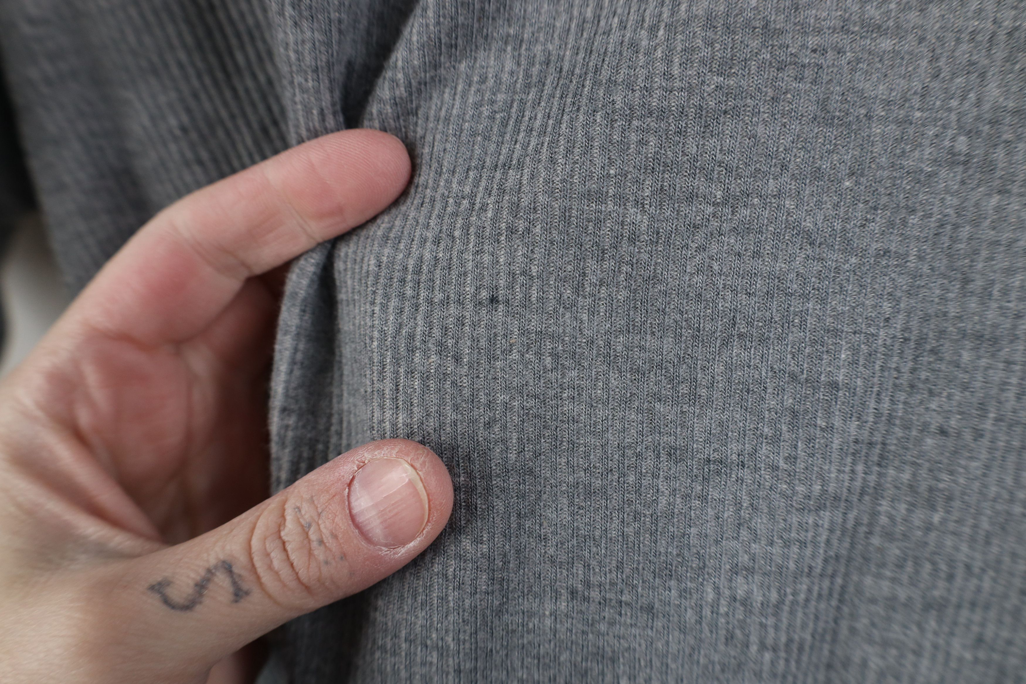 Vintage Vintage 90s Streetwear Ribbed Knit Short Sleeve T-Shirt Size US L / EU 52-54 / 3 - 7 Thumbnail