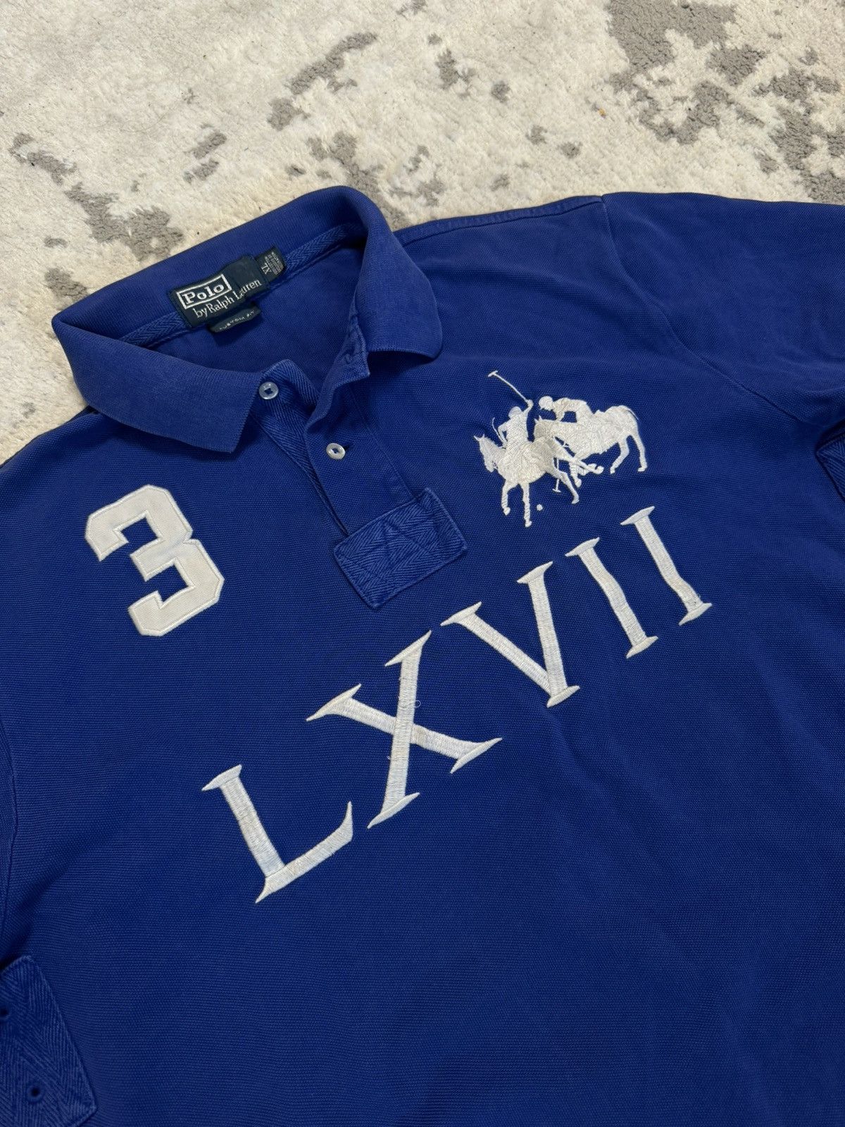 Polo Ralph Lauren × Vintage Polo Ralph Lauren LXVII #3 Vintage Big Pony Polo T-Shirt 90s Size US L / EU 52-54 / 3 - 11 Thumbnail