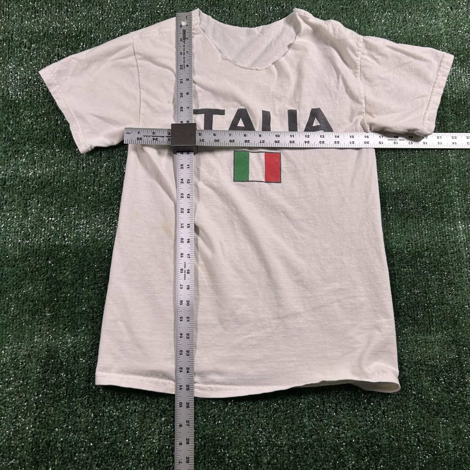 Other White distressed Italia Graphic T-Shirt. Fits like small Size S / US 4 / IT 40 - 2 Thumbnail