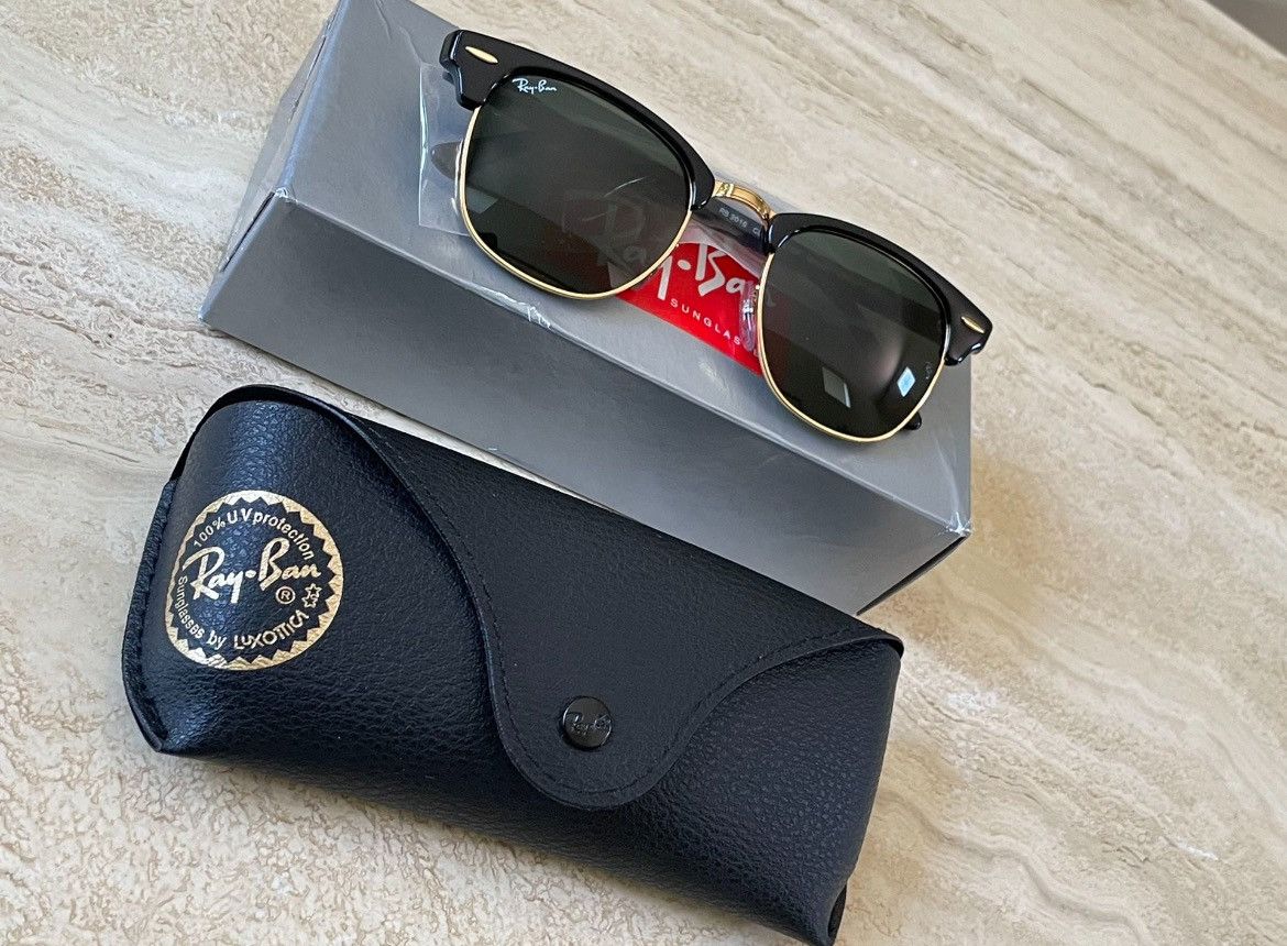 image of Rayban Ray-Ban Clubmaster W0365 in Black, Men's