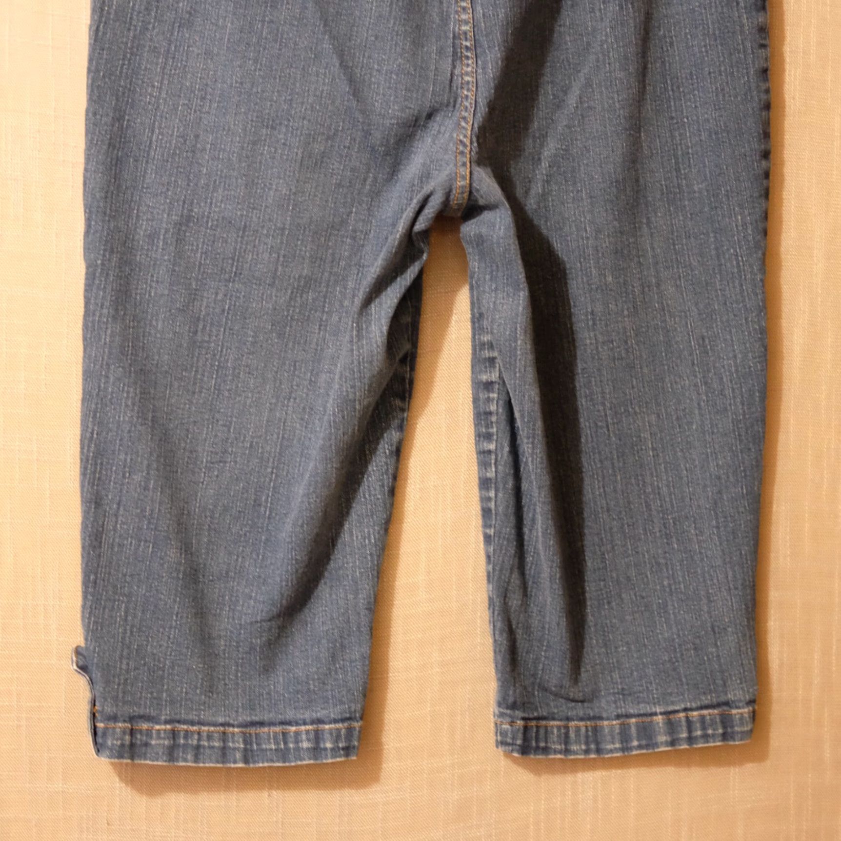 Vintage White Stag Jeans Capri Denim Blue Womens XL Regular Stretch Pocketless Casual City USA Preppy 90s? Size 40" / US 18 - 7 Thumbnail